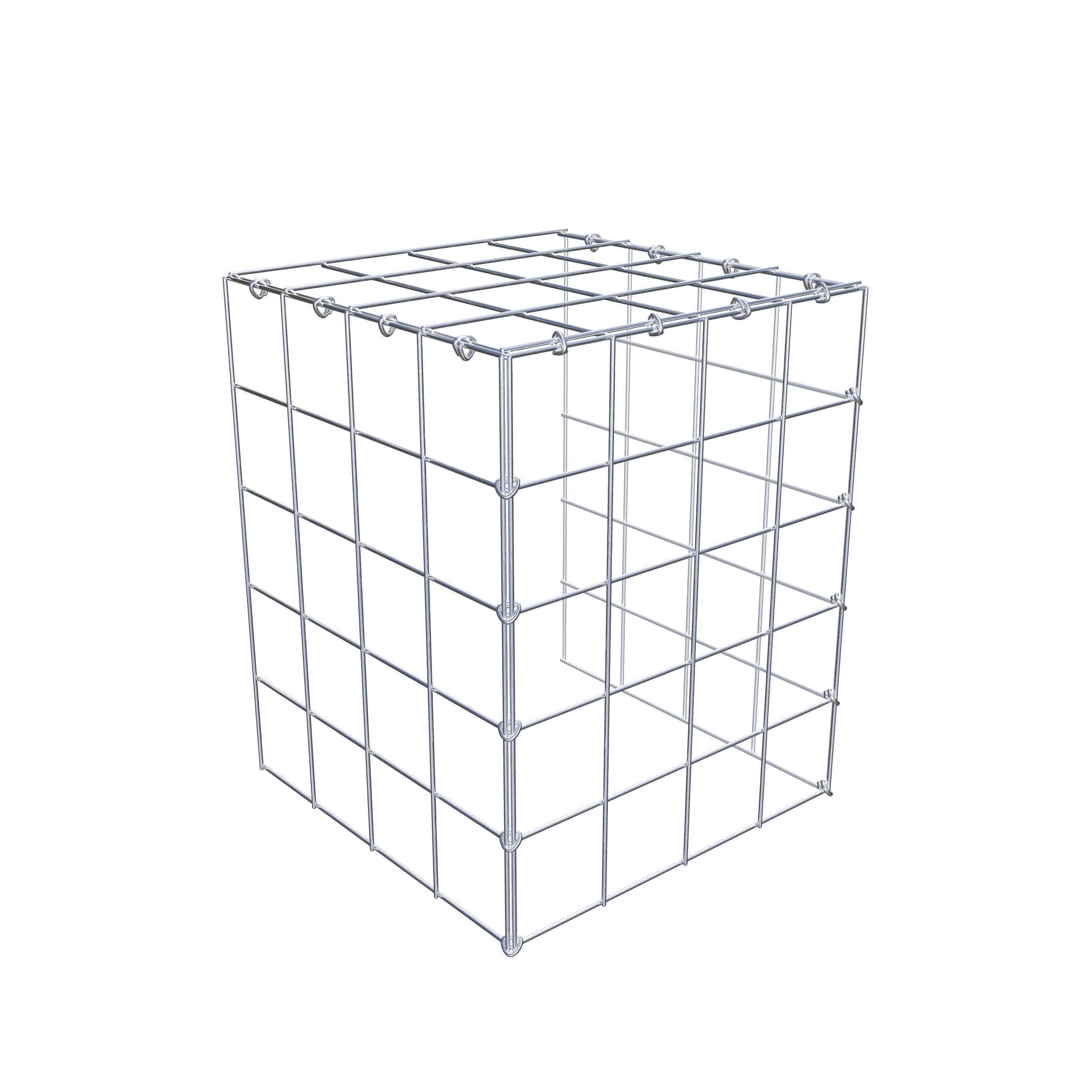 Add-on schanskorf type 4 50 cm x 40 cm x 40 cm (L x H x D), maaswijdte 10 cm x 10 cm, C-ring