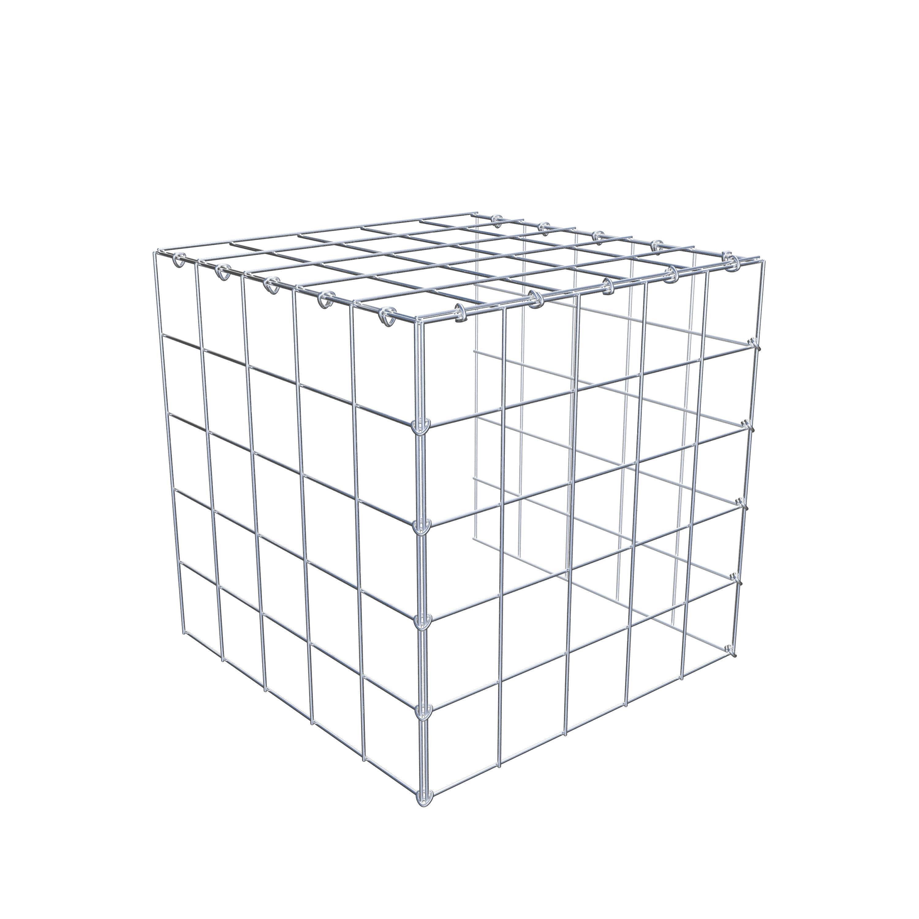 Gavión adicional tipo 4 50 cm x 50 cm x 50 cm (L x A x P), malla 10 cm x 10 cm, anillo en C
