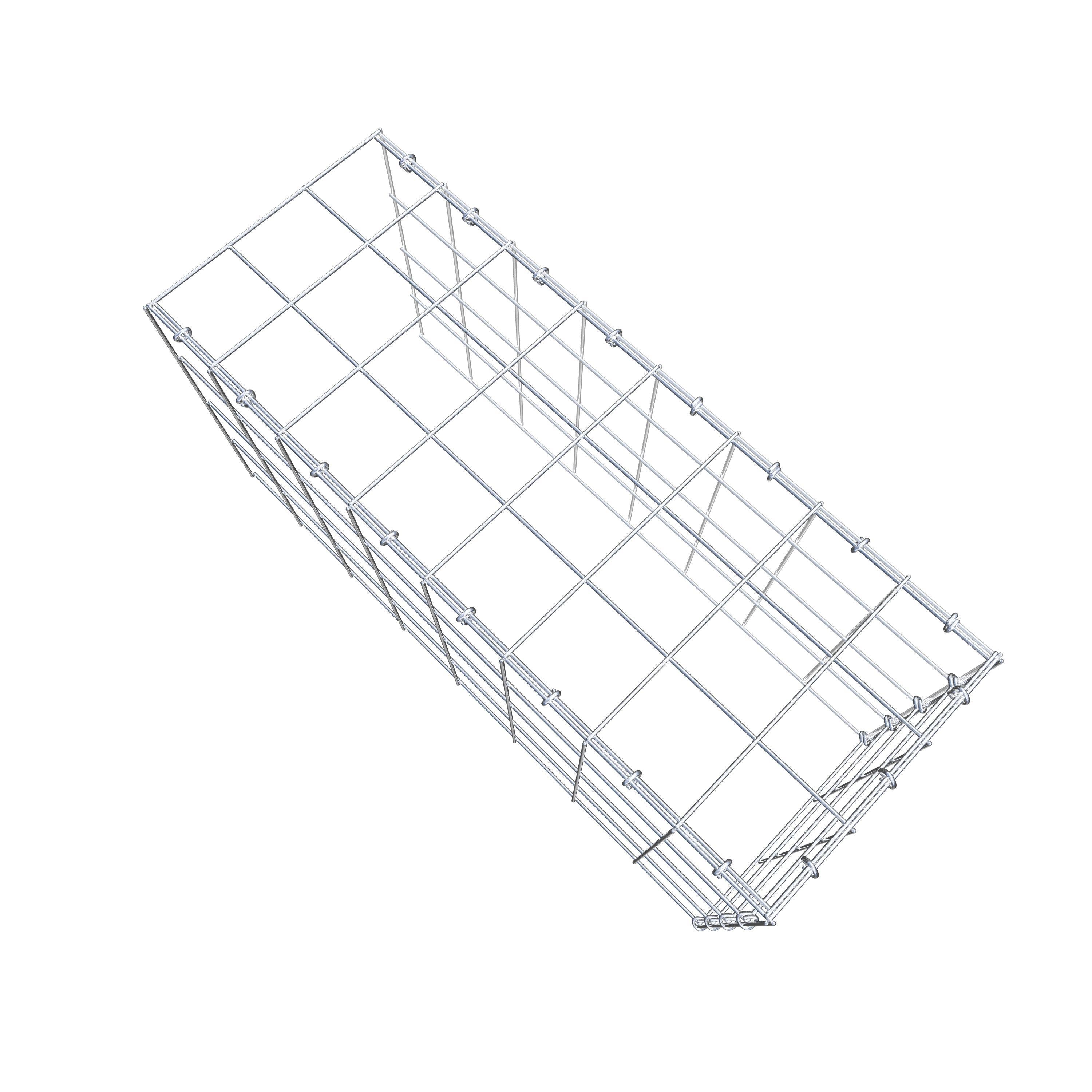 Fourche rapportée type 4 80 cm x 40 cm x 30 cm (L x H x P), mailles 10 cm x 10 cm, anneau C