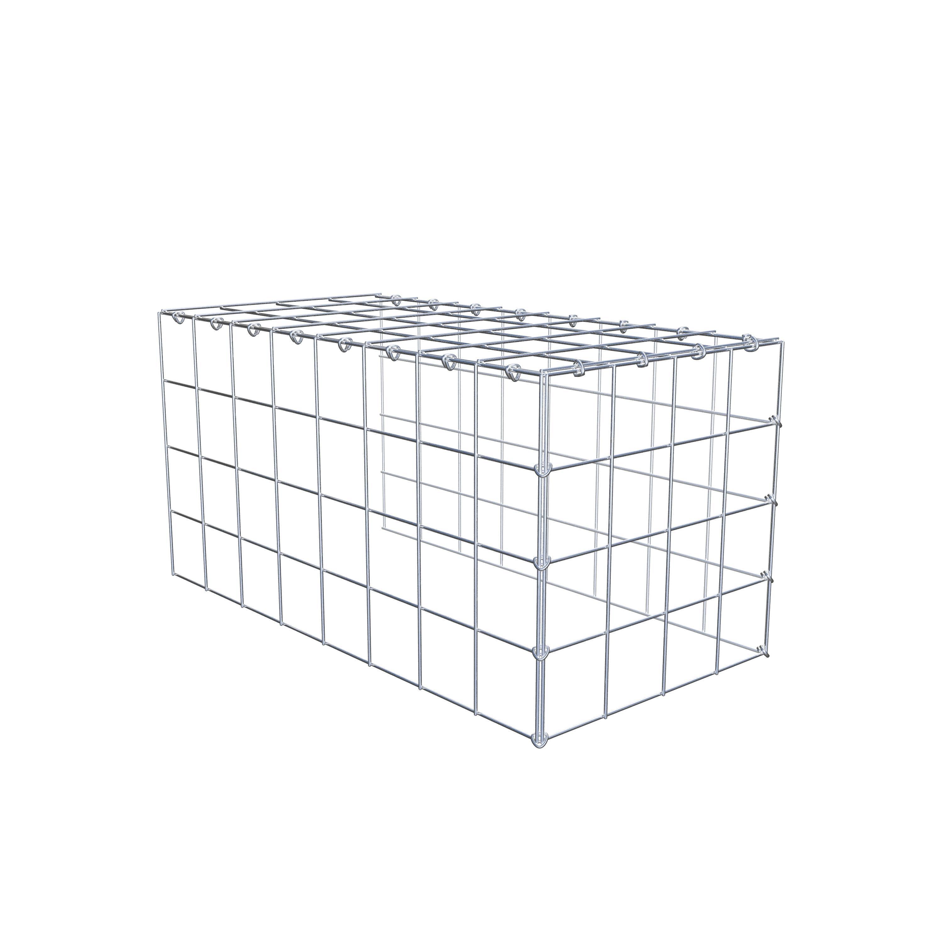 Toegevoegde pool type 4 80 cm x 40 cm x 40 cm (L x H x D), maaswijdte 10 cm x 10 cm, C-ring