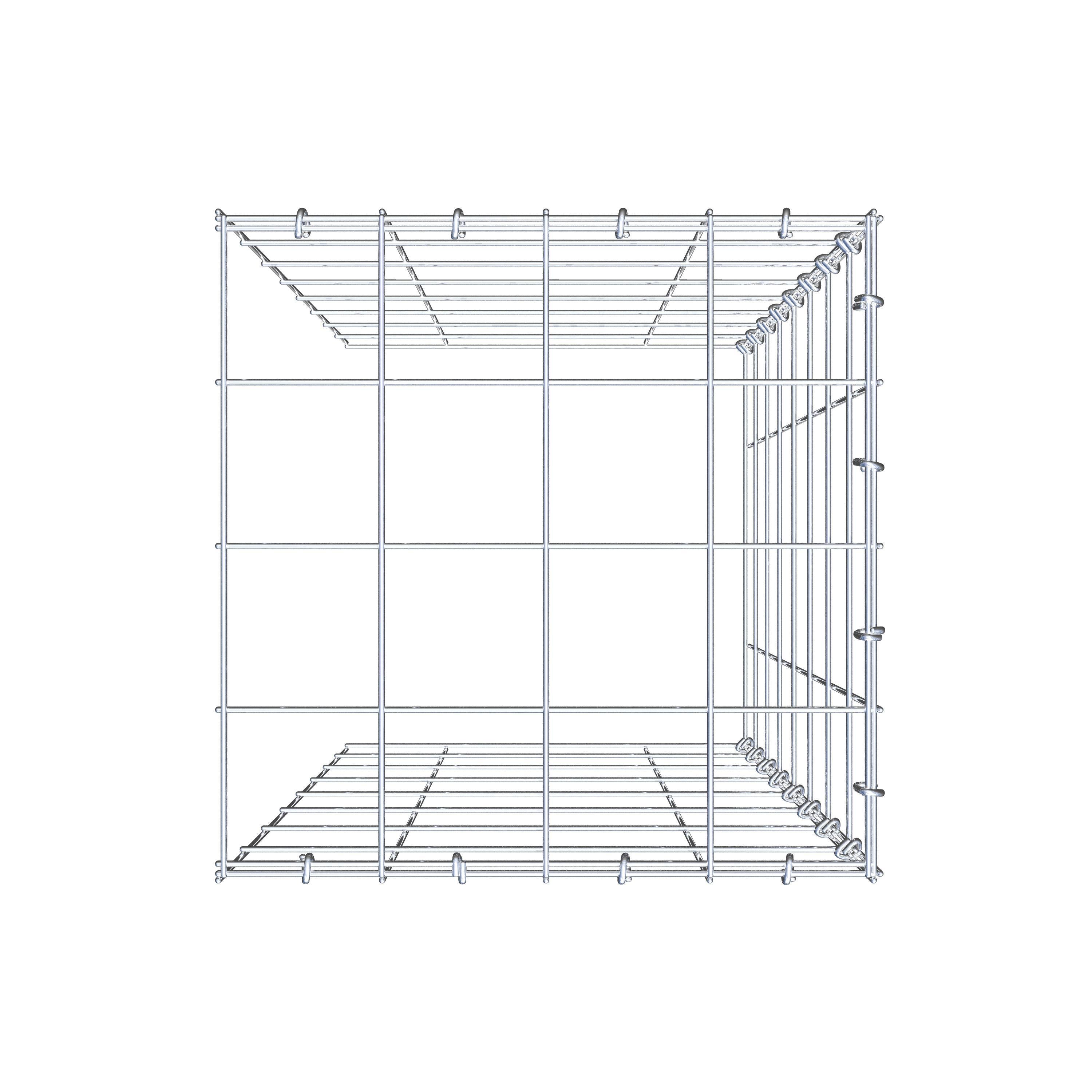 Toegevoegde pool type 4 80 cm x 40 cm x 40 cm (L x H x D), maaswijdte 10 cm x 10 cm, C-ring
