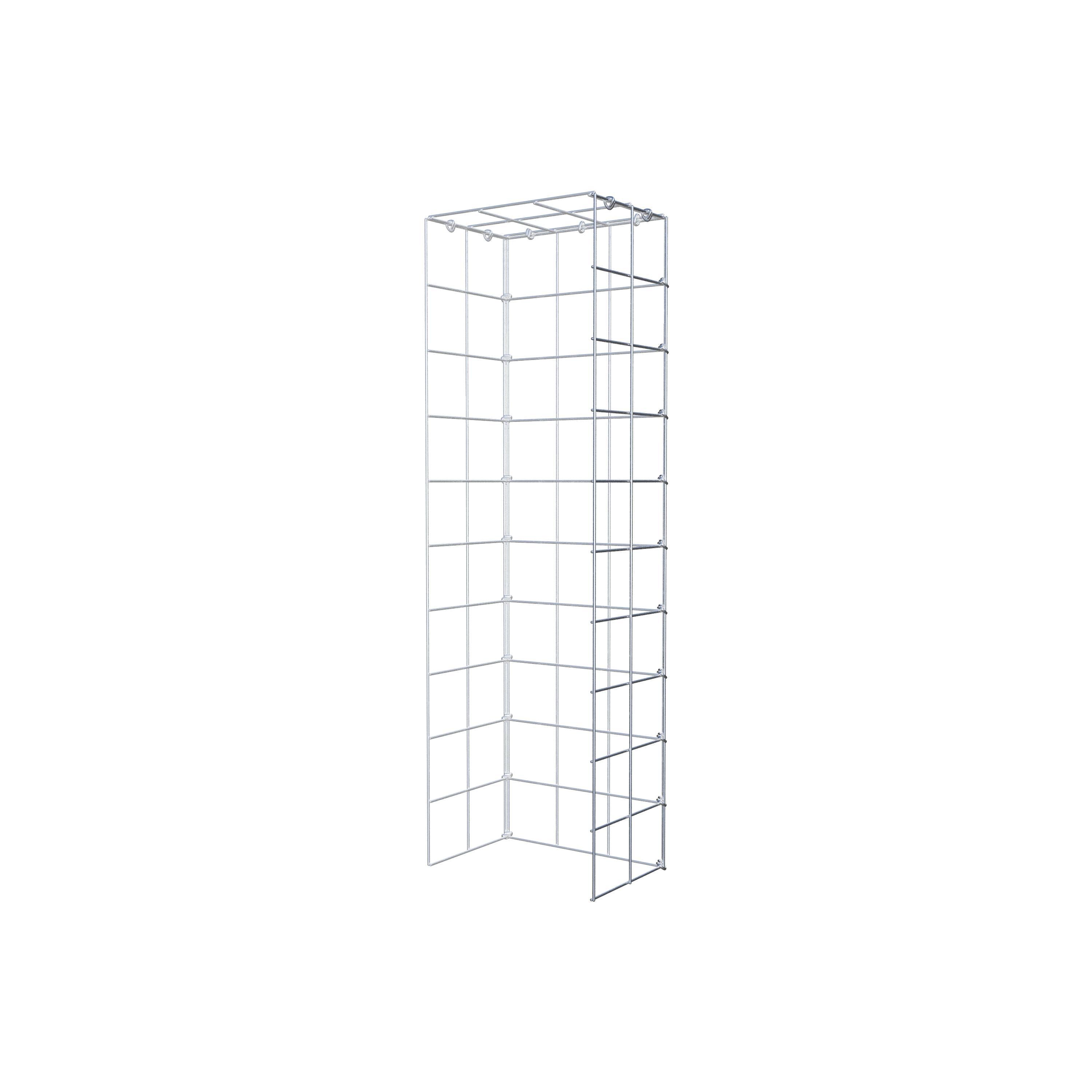 Gabião Tipo 4 100 cm x 20 cm x 30 cm (C x A x P), malhagem 10 cm x 10 cm, anel C