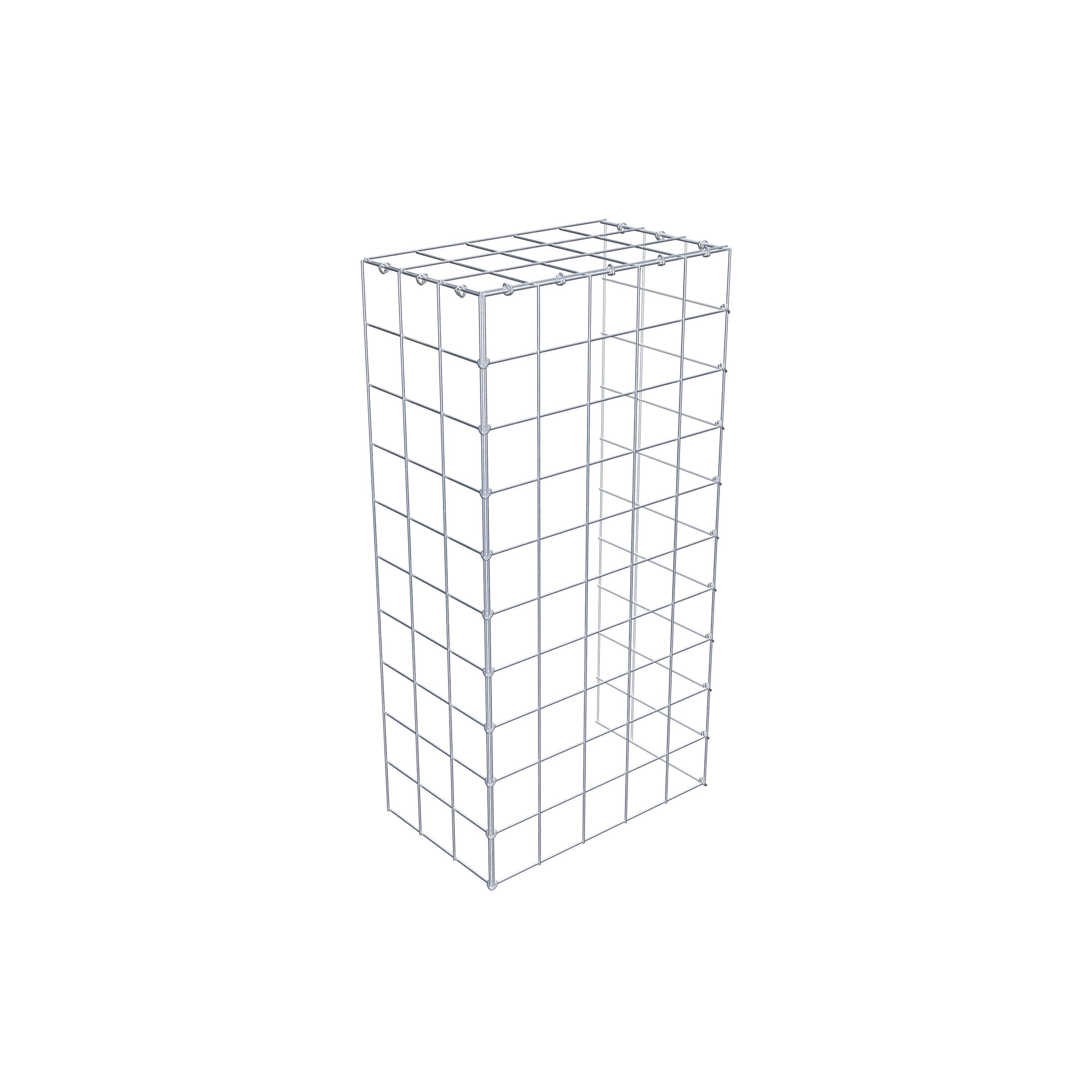 Gabião Tipo 4 100 cm x 30 cm x 50 cm (C x A x P), malhagem 10 cm x 10 cm, anel C