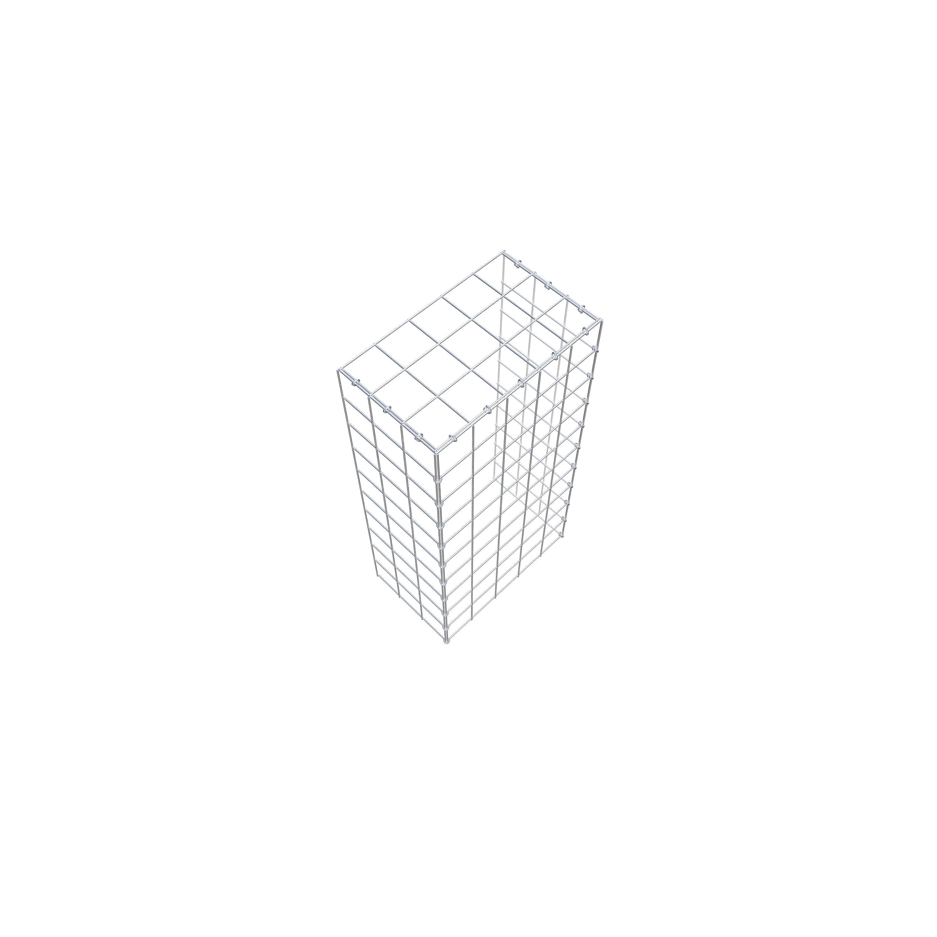 Gabião Tipo 4 100 cm x 30 cm x 50 cm (C x A x P), malhagem 10 cm x 10 cm, anel C