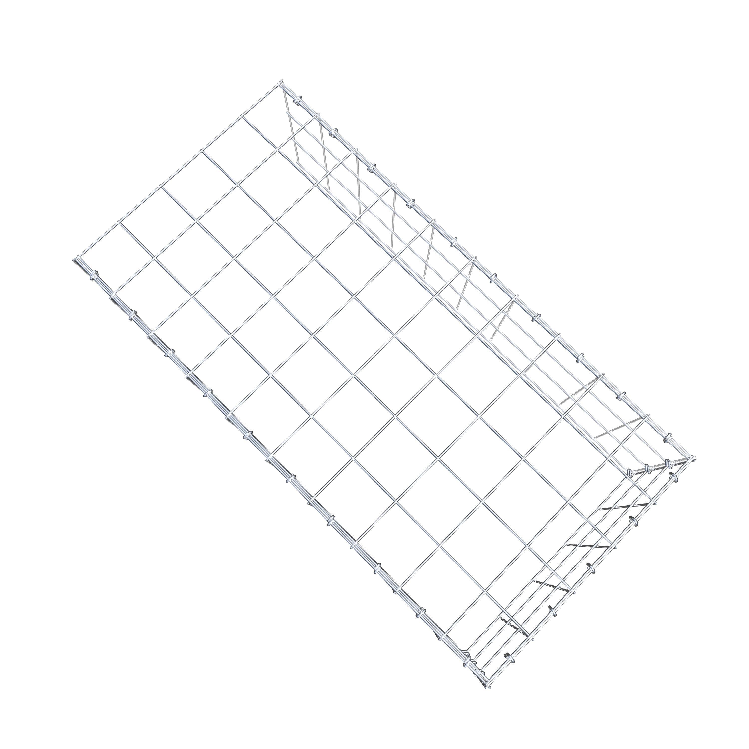 Gabião Tipo 4 100 cm x 30 cm x 50 cm (C x A x P), malhagem 10 cm x 10 cm, anel C