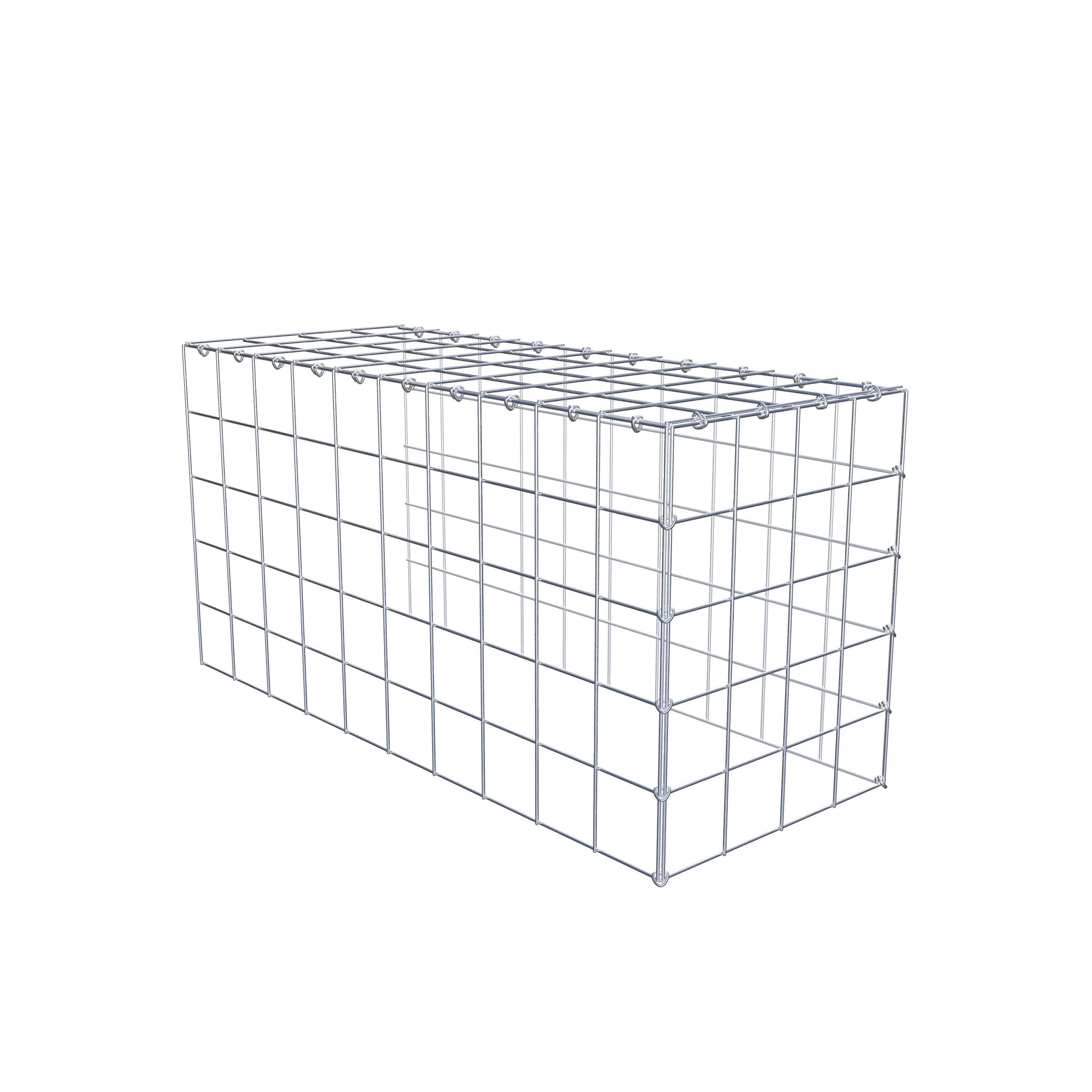 Gabião Tipo 4 100 cm x 50 cm x 40 cm (C x A x P), malhagem 10 cm x 10 cm, anel C