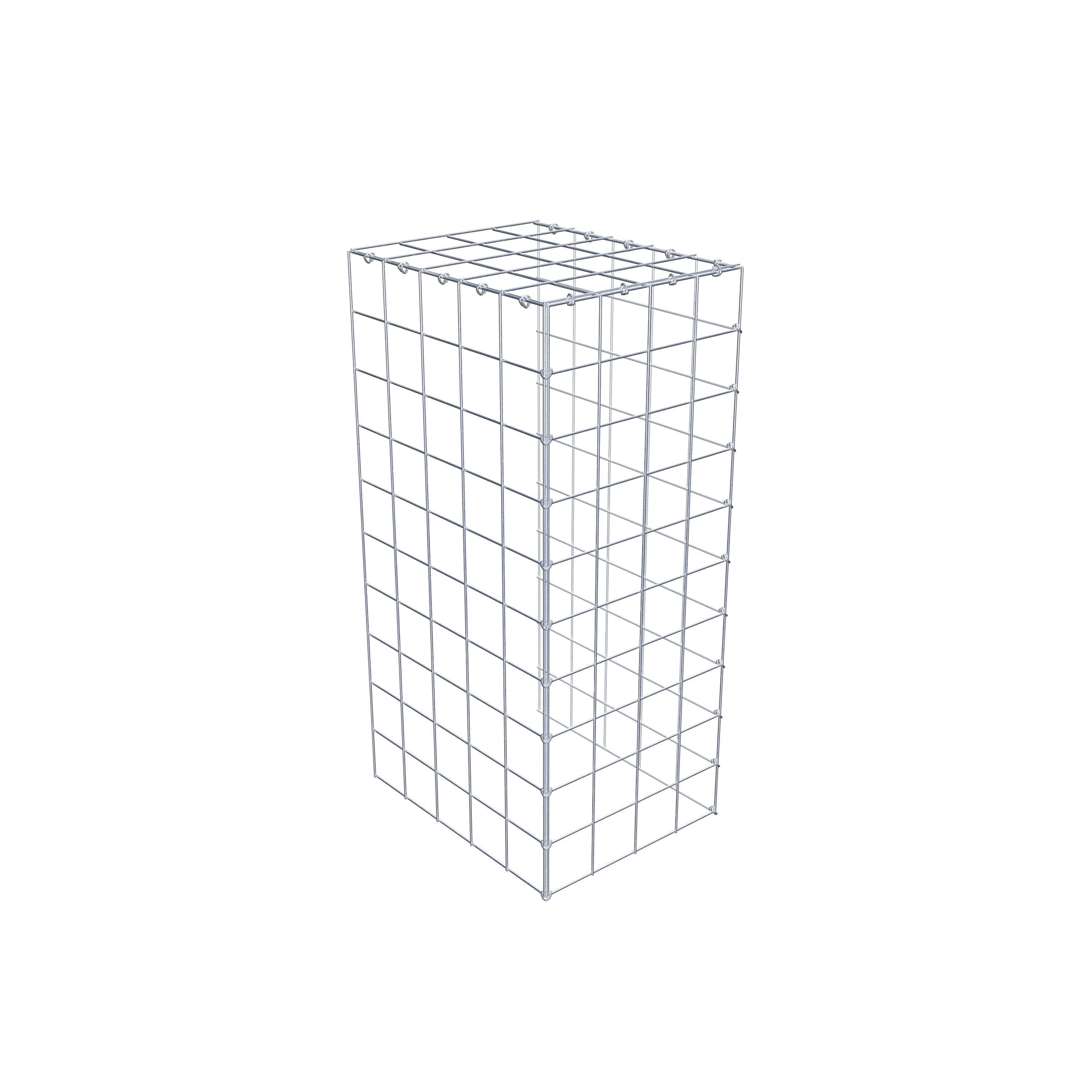 Gabião Tipo 4 100 cm x 50 cm x 40 cm (C x A x P), malhagem 10 cm x 10 cm, anel C