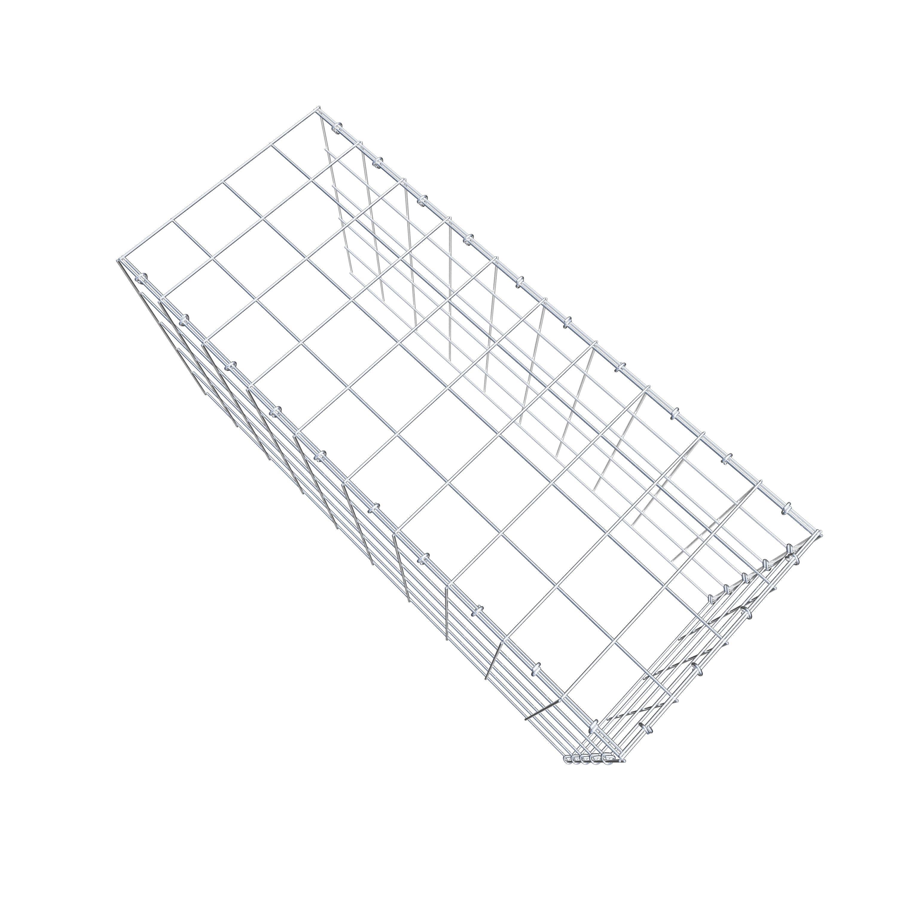 Gabião Tipo 4 100 cm x 50 cm x 40 cm (C x A x P), malhagem 10 cm x 10 cm, anel C