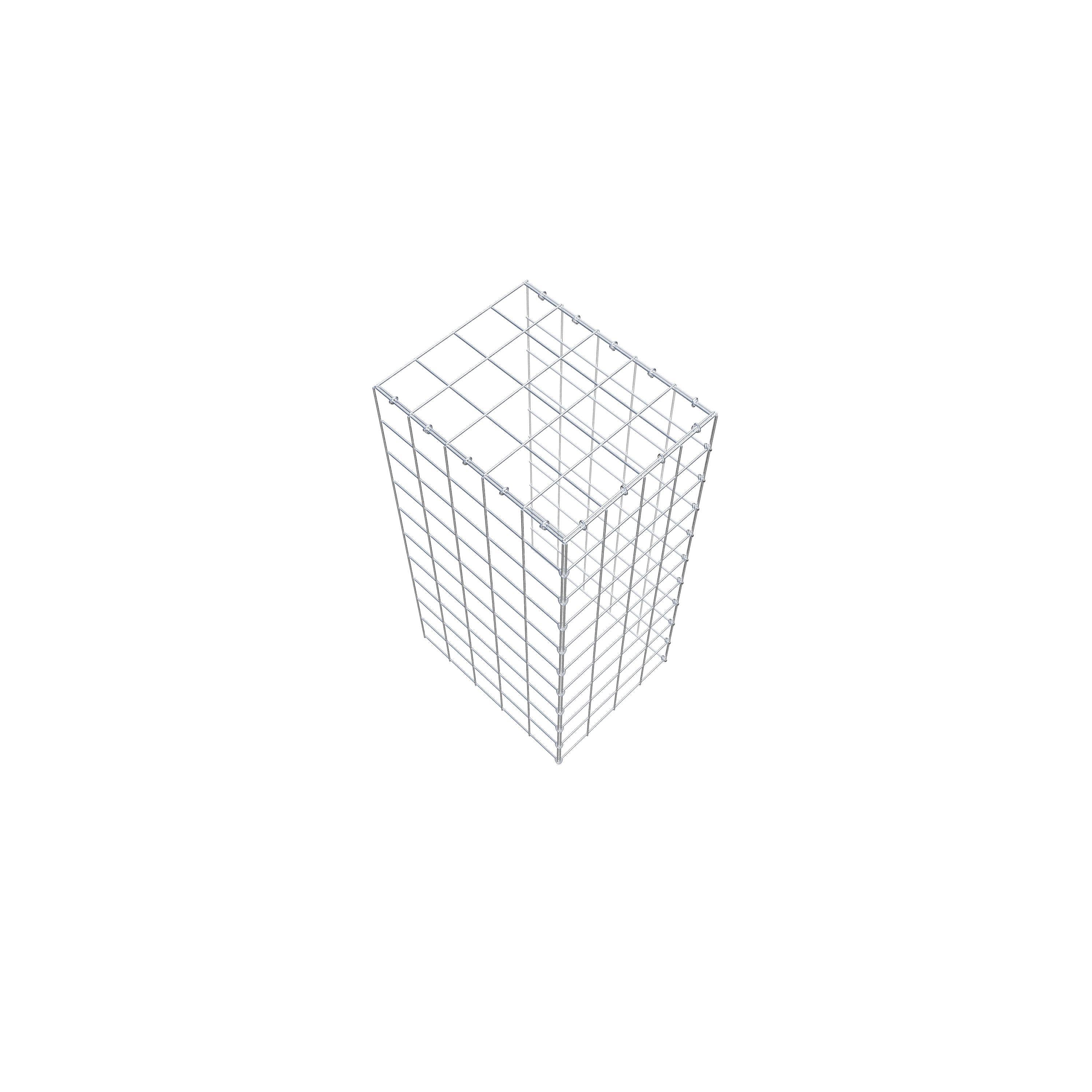 Gabião Tipo 4 100 cm x 50 cm x 40 cm (C x A x P), malhagem 10 cm x 10 cm, anel C