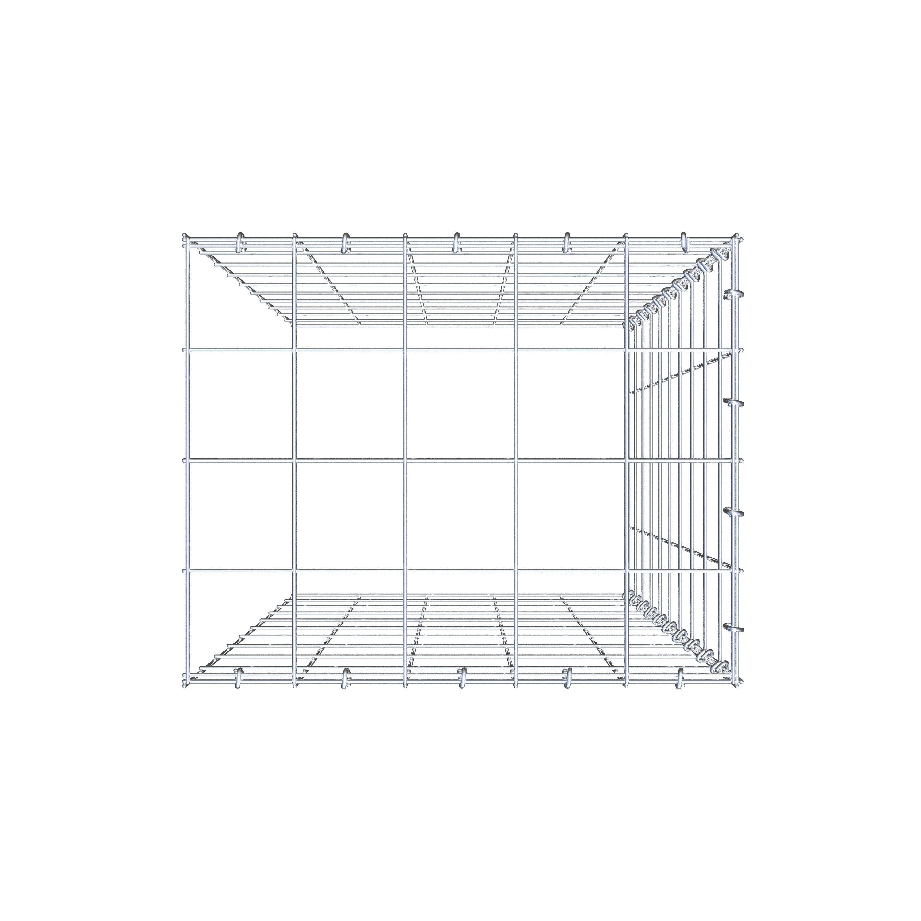 Gabião Tipo 4 100 cm x 50 cm x 40 cm (C x A x P), malhagem 10 cm x 10 cm, anel C
