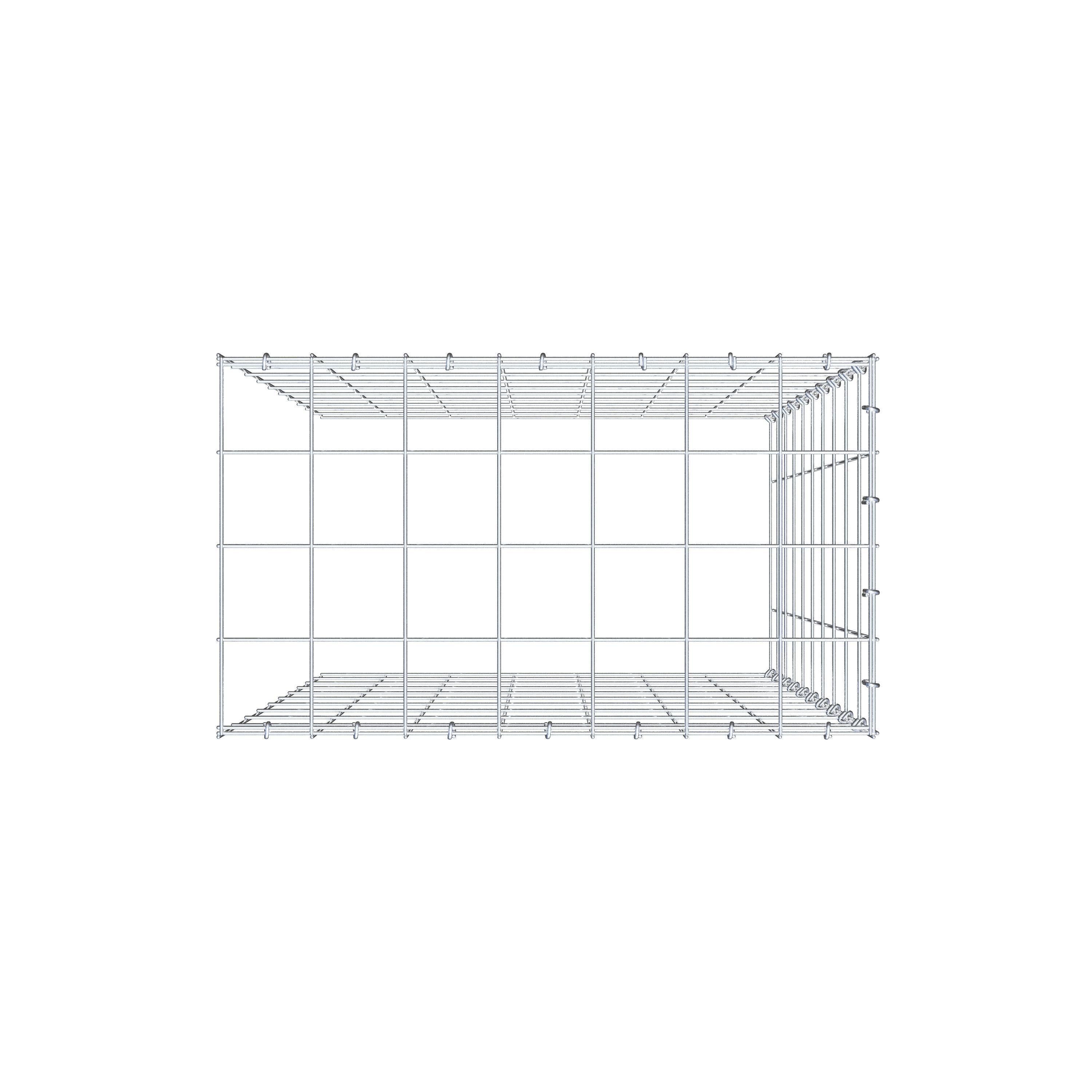 Tilläggspåle typ 4 100 cm x 70 cm x 40 cm (L x H x D), maskstorlek 10 cm x 10 cm, C-ring