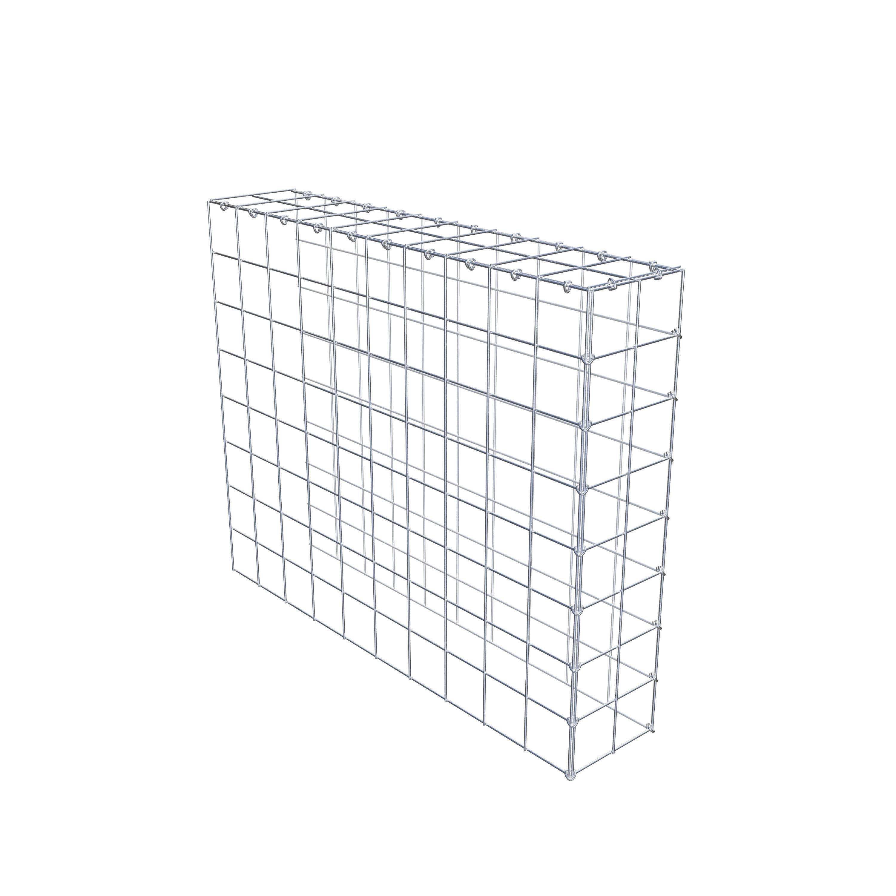 Gabião Tipo 4 100 cm x 80 cm x 20 cm (C x A x P), malhagem 10 cm x 10 cm, anel C