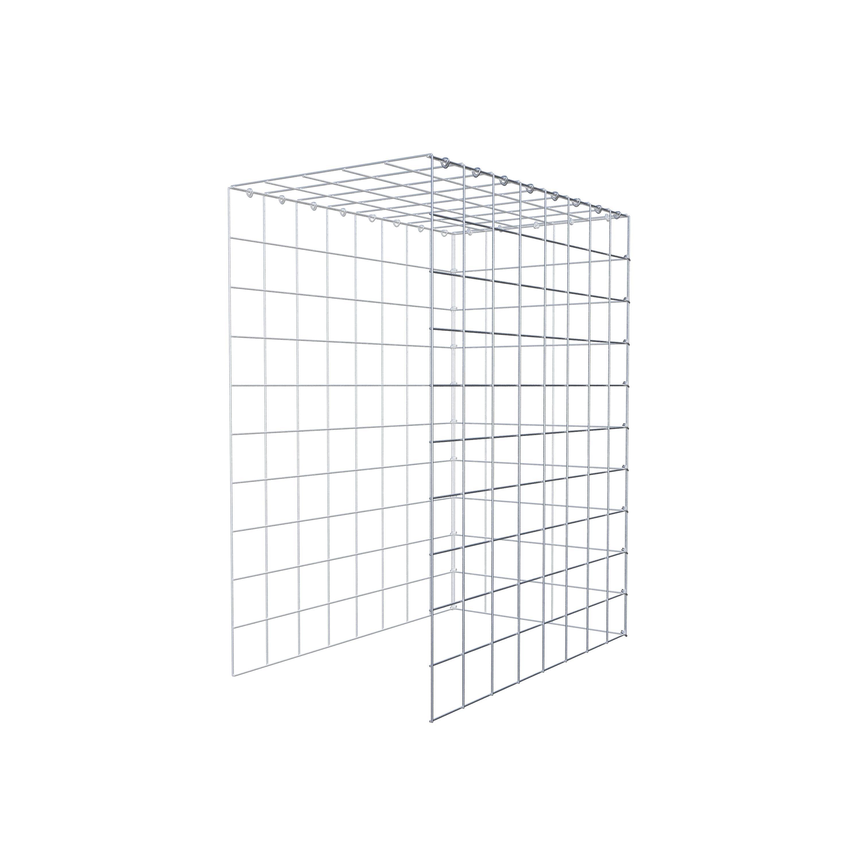 Fourche rapportée type 4 100 cm x 80 cm x 50 cm (L x H x P), mailles 10 cm x 10 cm, anneau C