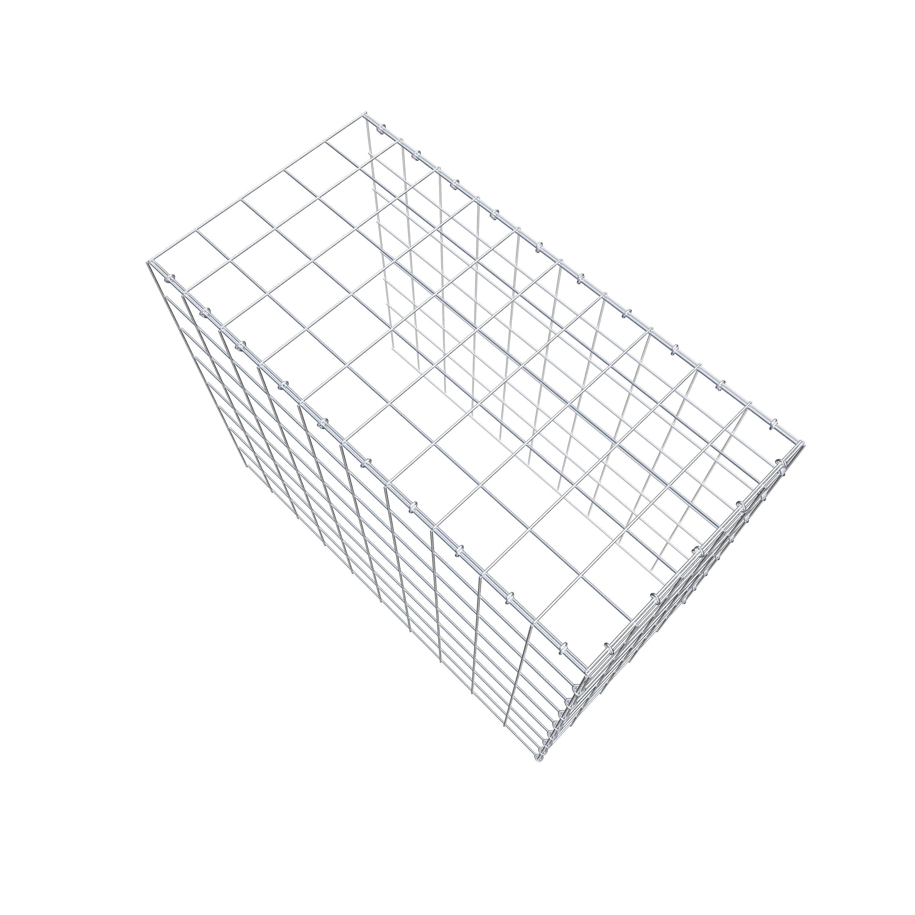 Fourche rapportée type 4 100 cm x 80 cm x 50 cm (L x H x P), mailles 10 cm x 10 cm, anneau C
