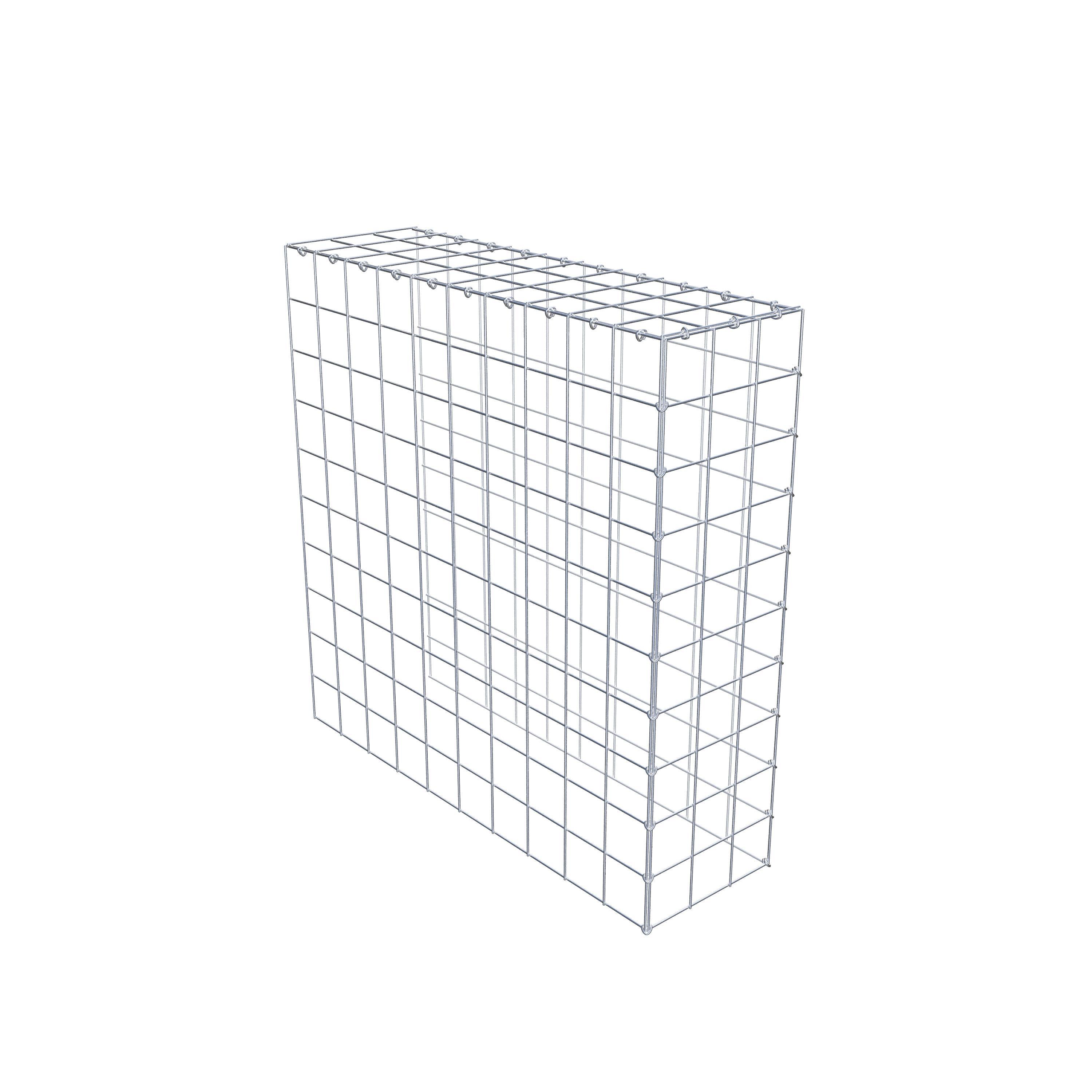 Fourche rapportée type 4 100 cm x 100 cm x 30 cm (L x H x P), mailles 10 cm x 10 cm, anneau C