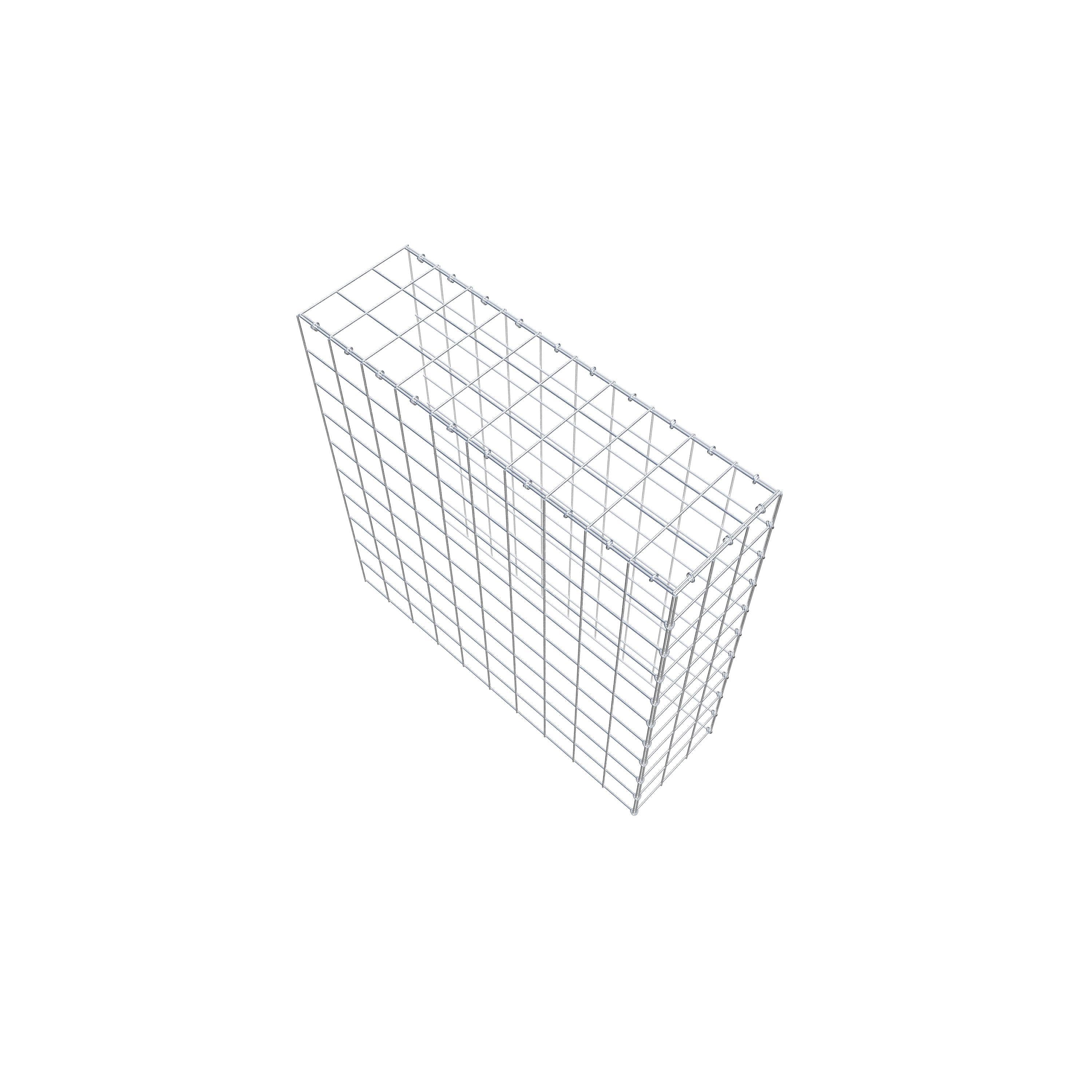 Fourche rapportée type 4 100 cm x 100 cm x 30 cm (L x H x P), mailles 10 cm x 10 cm, anneau C