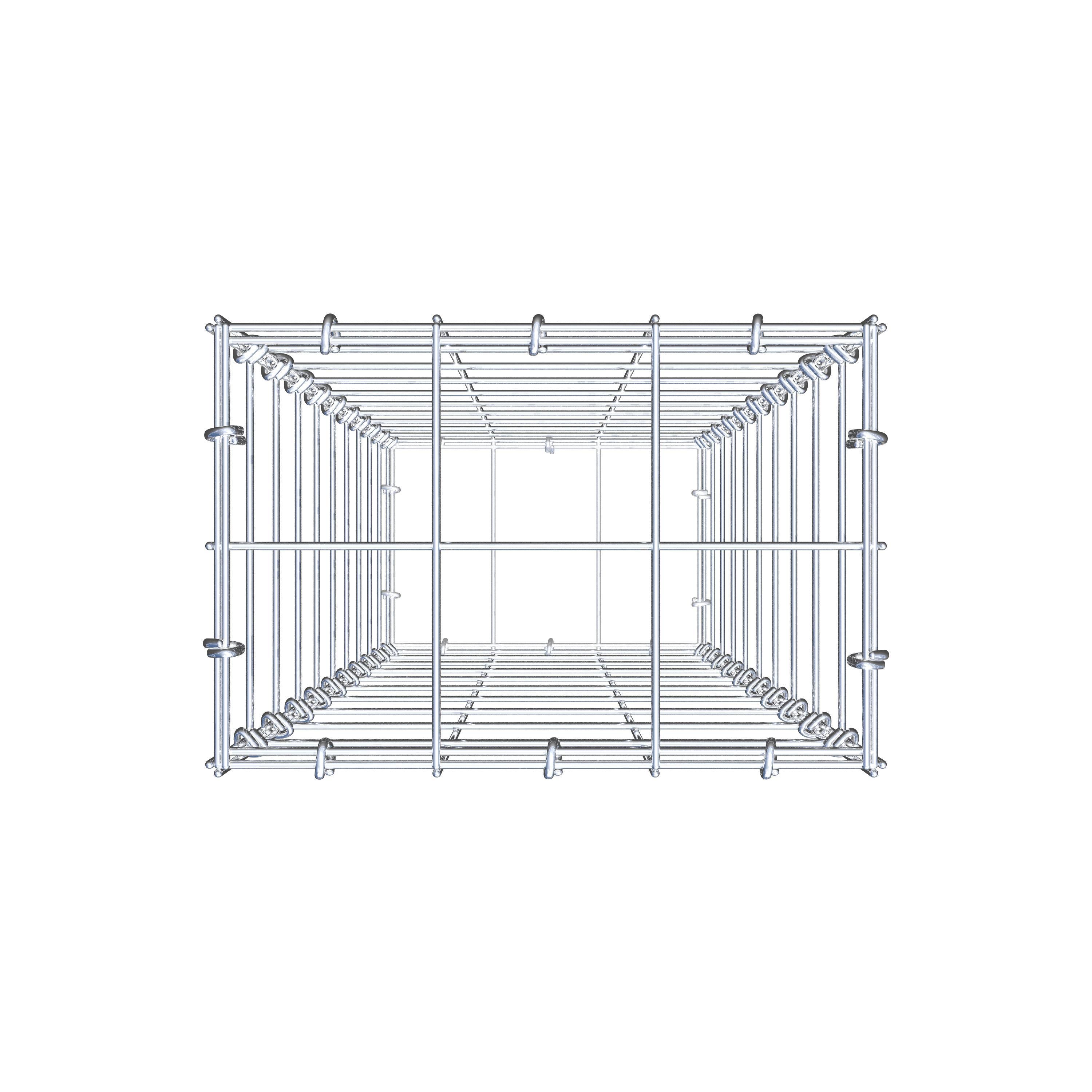 Gabião 100 cm x 30 cm x 20 cm (C x A x P), malhagem 10 cm x 10 cm, anel C