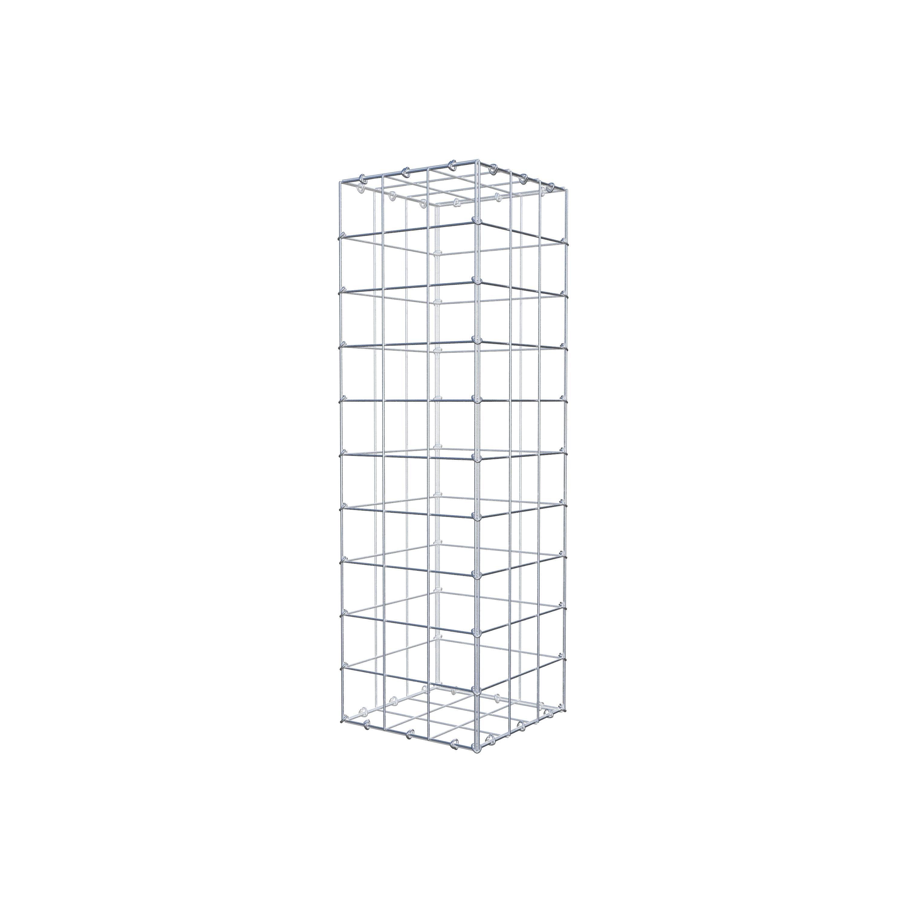 Gabião 100 cm x 30 cm x 30 cm (C x A x P), malhagem 10 cm x 10 cm, anel C