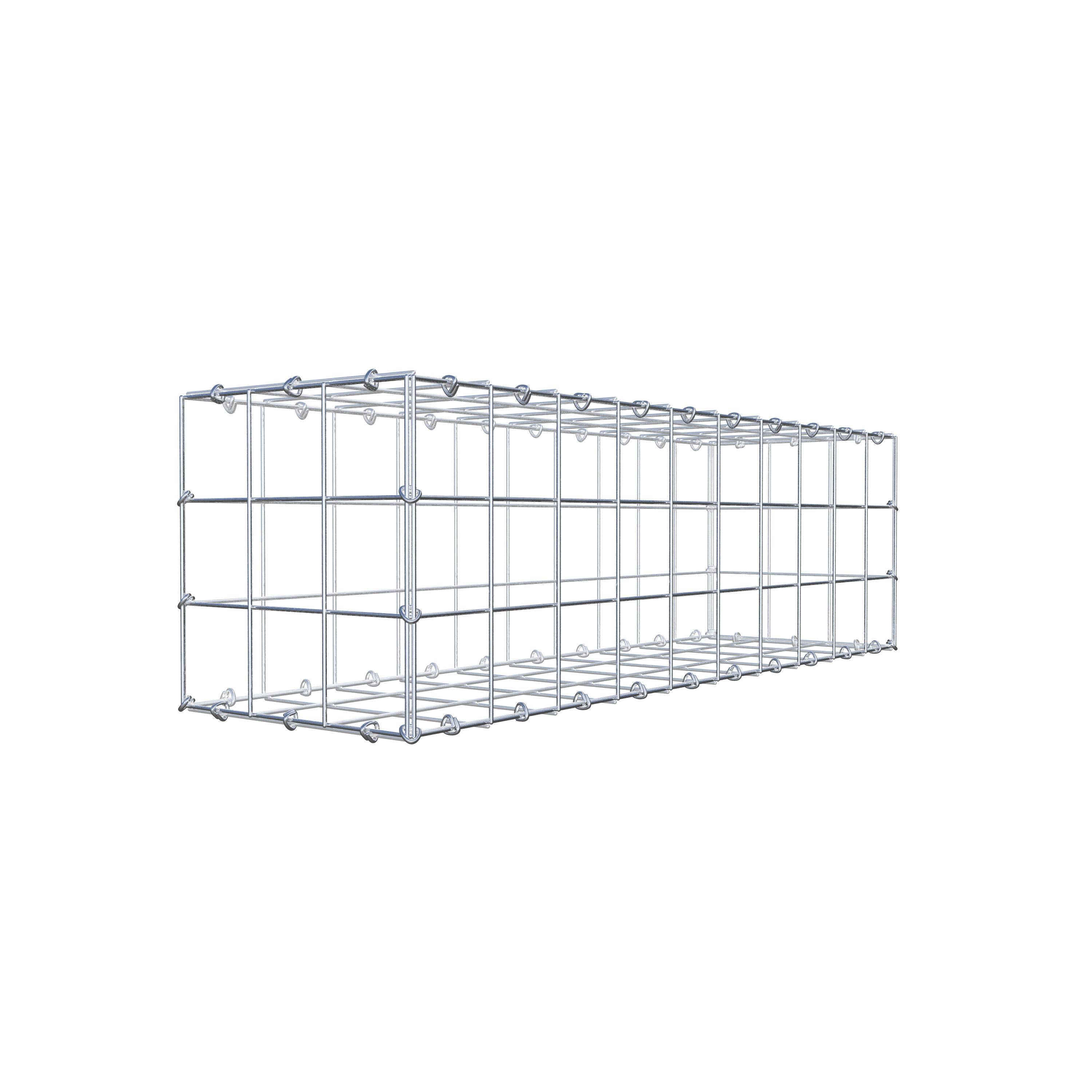 Gabião 100 cm x 30 cm x 30 cm (C x A x P), malhagem 10 cm x 10 cm, anel C
