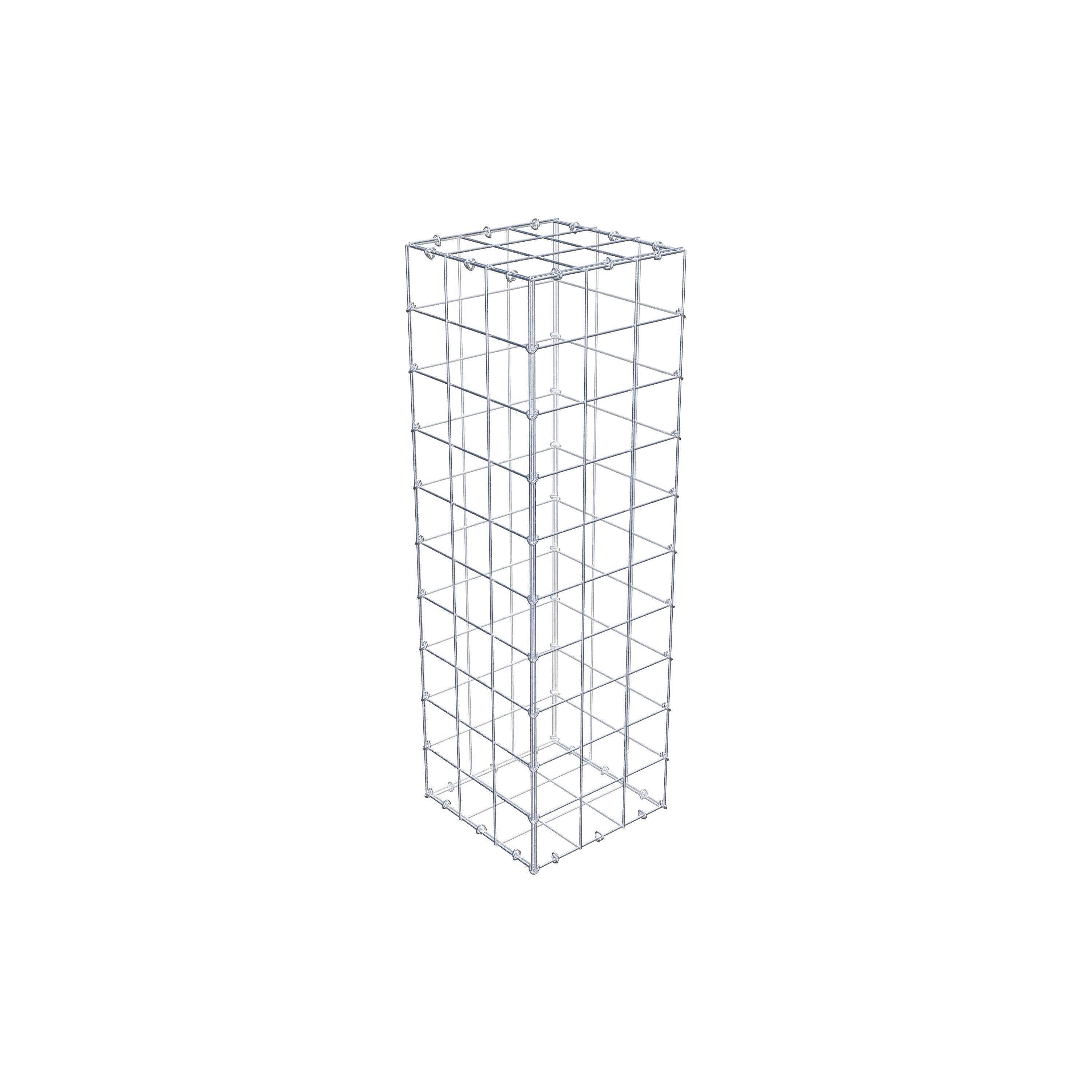 Gabião 100 cm x 30 cm x 30 cm (C x A x P), malhagem 10 cm x 10 cm, anel C