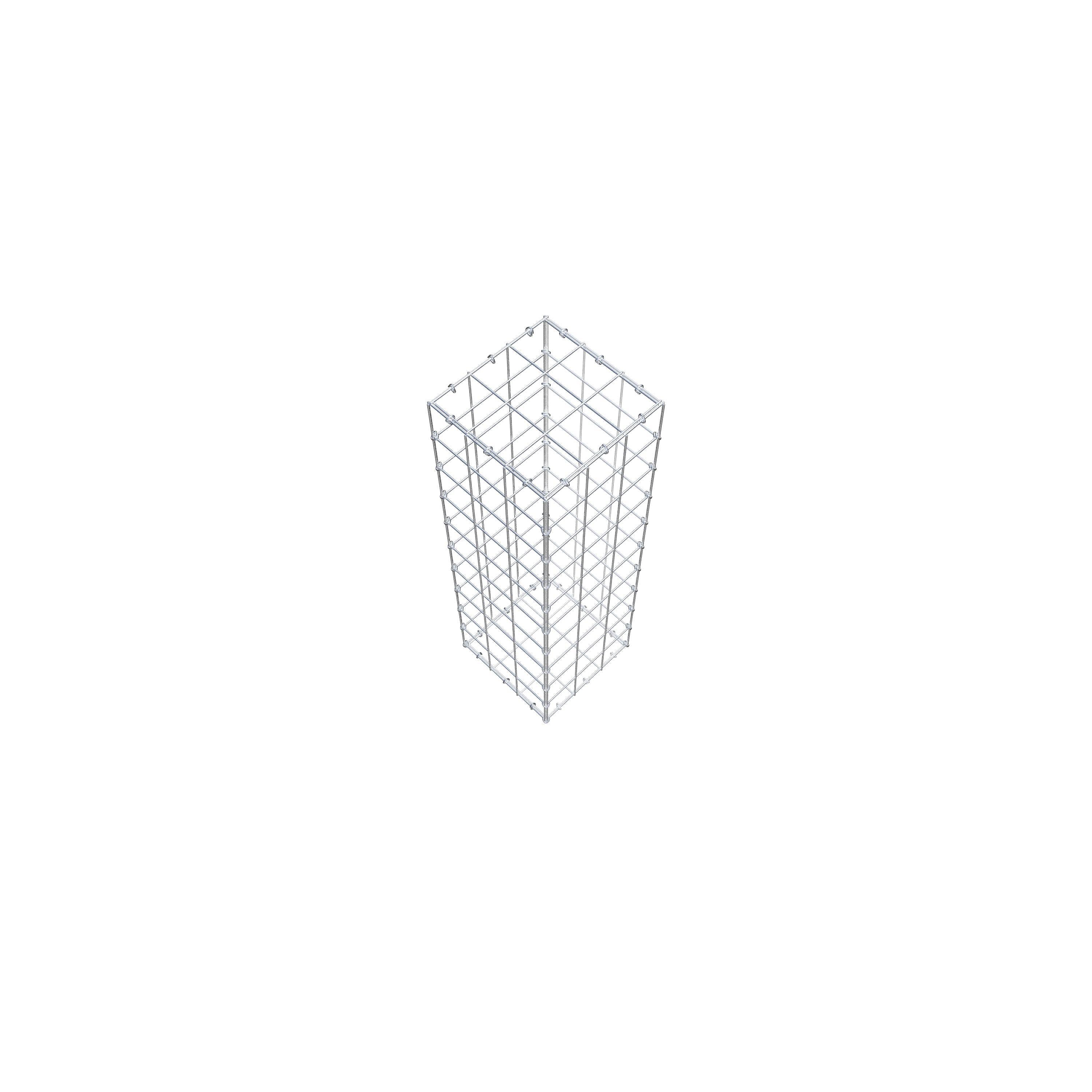 Gabião 100 cm x 30 cm x 30 cm (C x A x P), malhagem 10 cm x 10 cm, anel C
