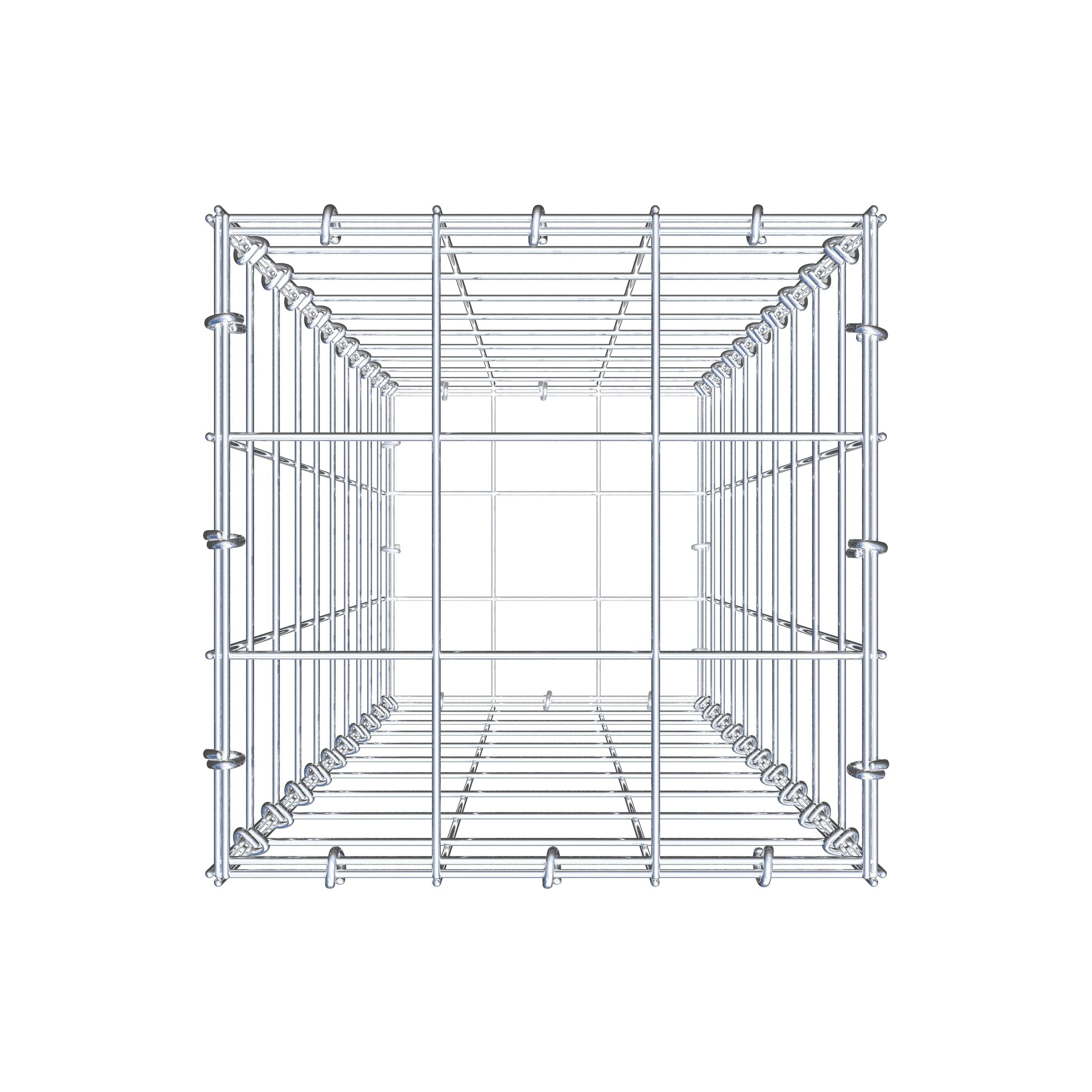 Gabião 100 cm x 30 cm x 30 cm (C x A x P), malhagem 10 cm x 10 cm, anel C