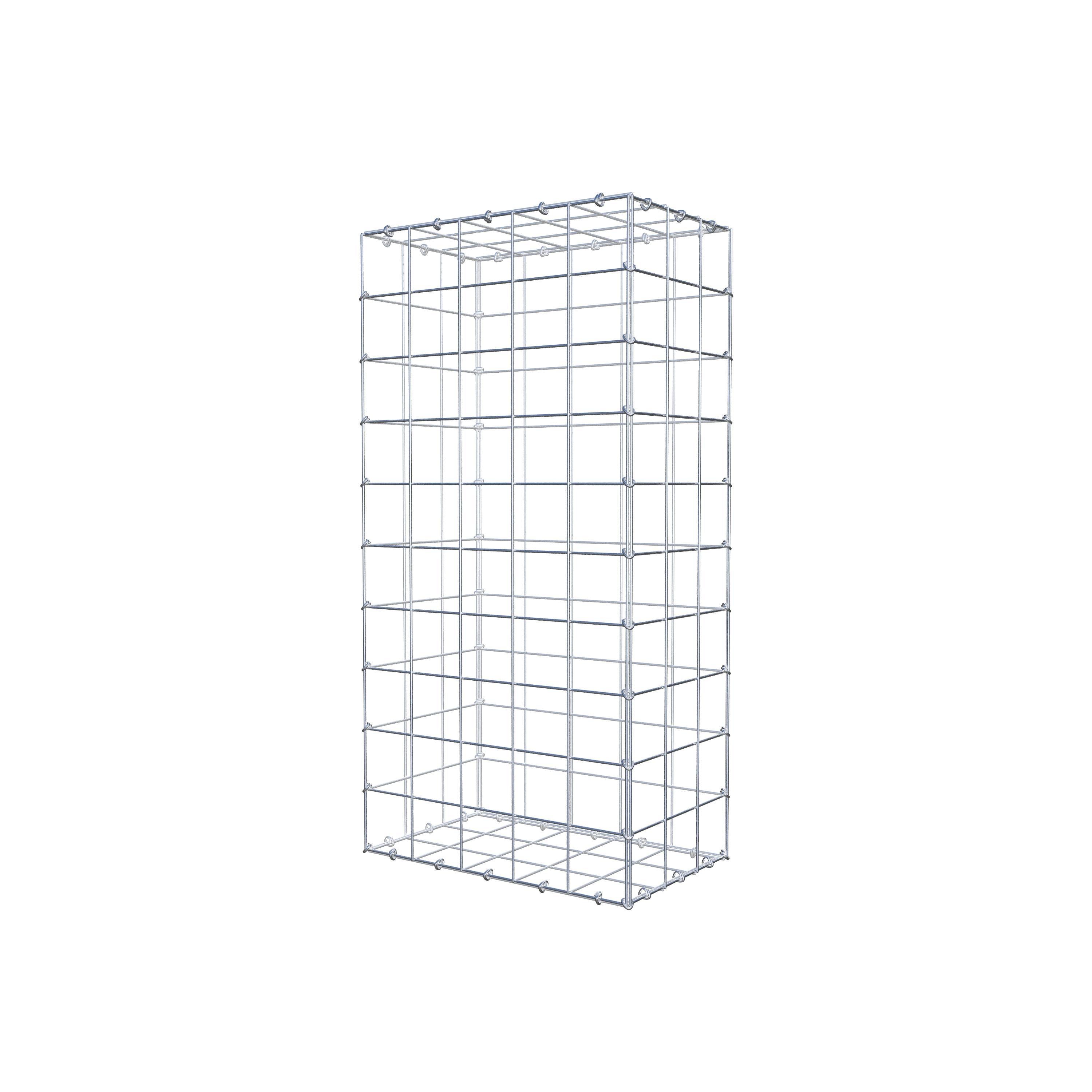 Gabião 100 cm x 30 cm x 50 cm (C x A x P), malhagem 10 cm x 10 cm, anel C