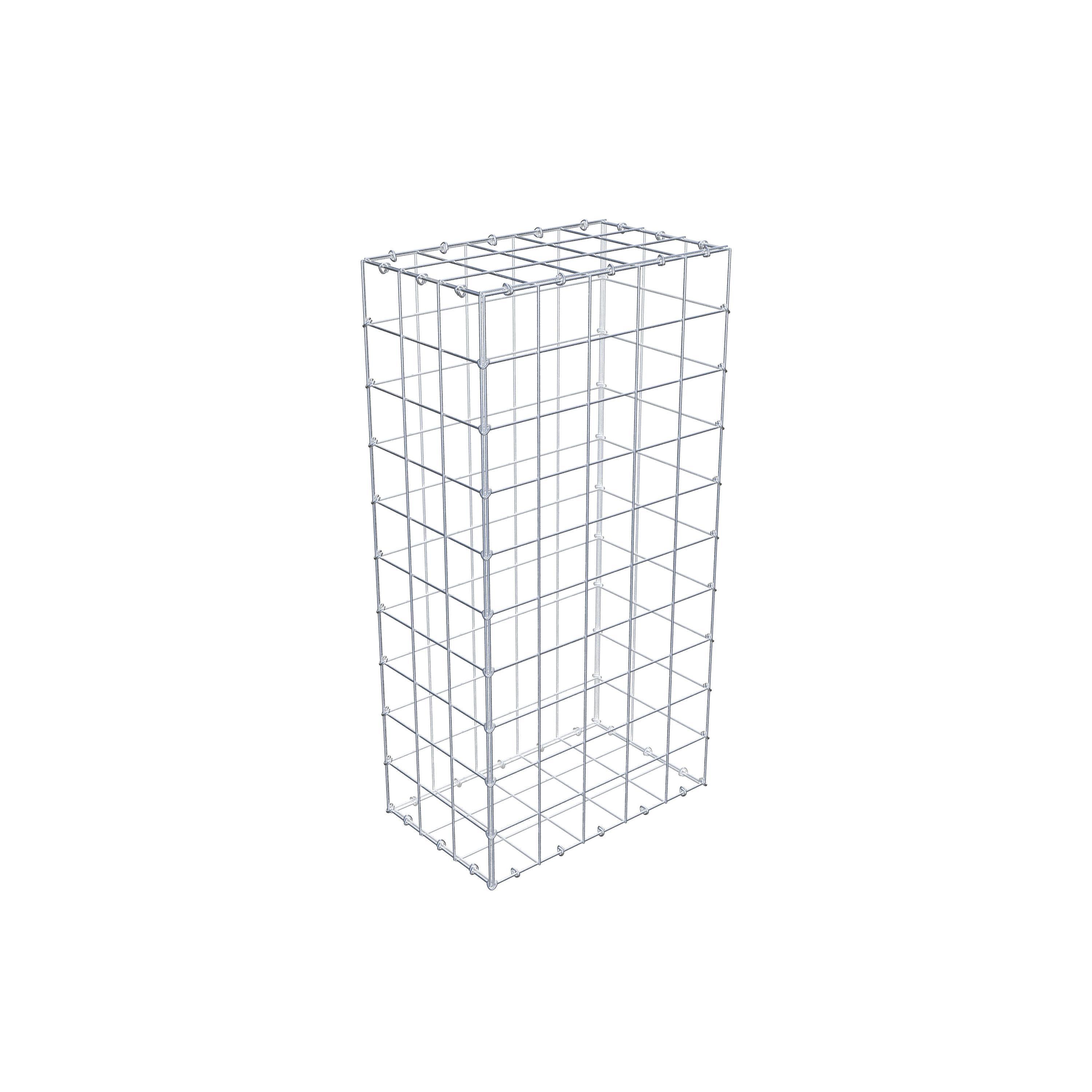 Gabião 100 cm x 30 cm x 50 cm (C x A x P), malhagem 10 cm x 10 cm, anel C