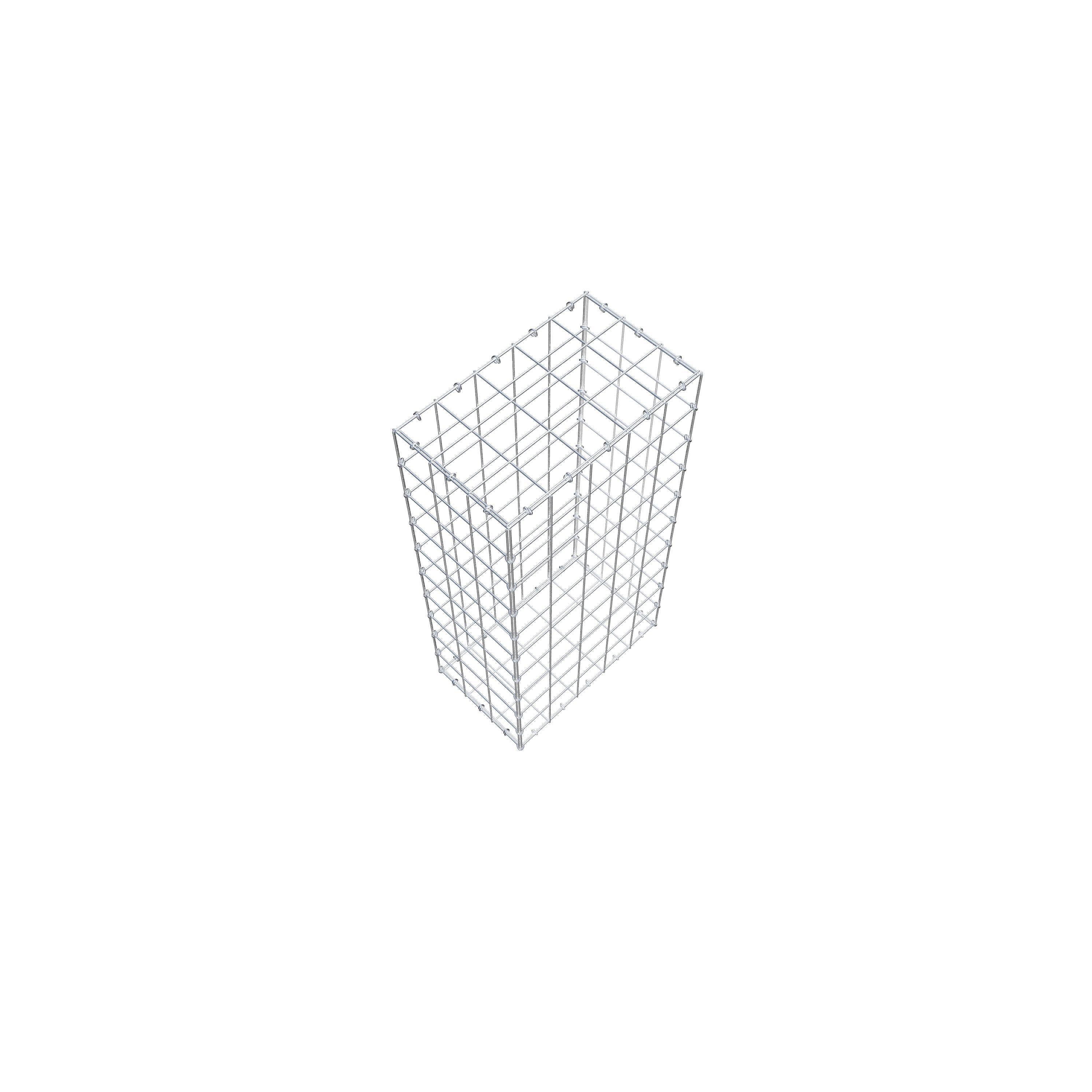 Gabião 100 cm x 30 cm x 50 cm (C x A x P), malhagem 10 cm x 10 cm, anel C