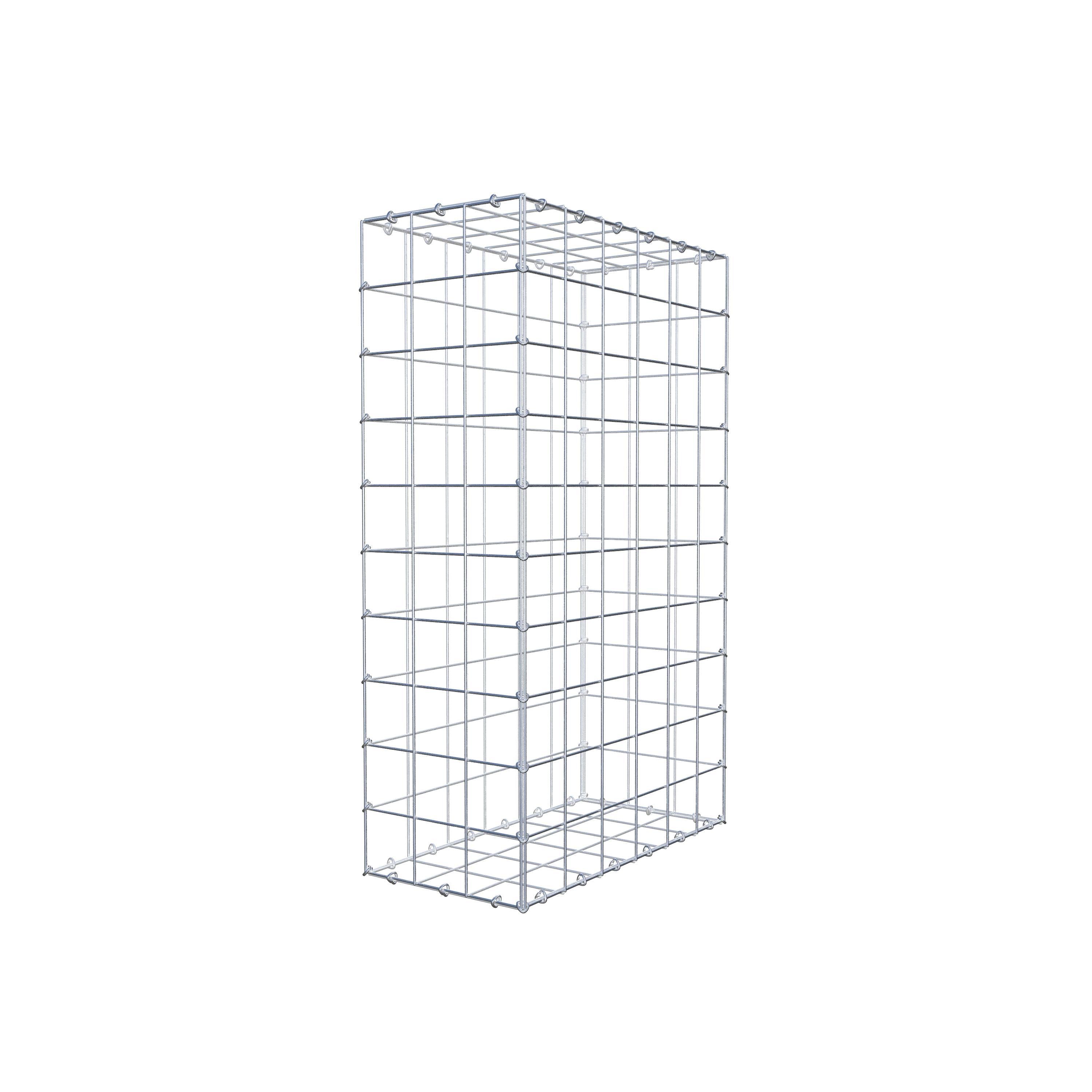 Schanskorf 100 cm x 60 cm x 30 cm (L x H x D), maaswijdte 10 cm x 10 cm, C-ring