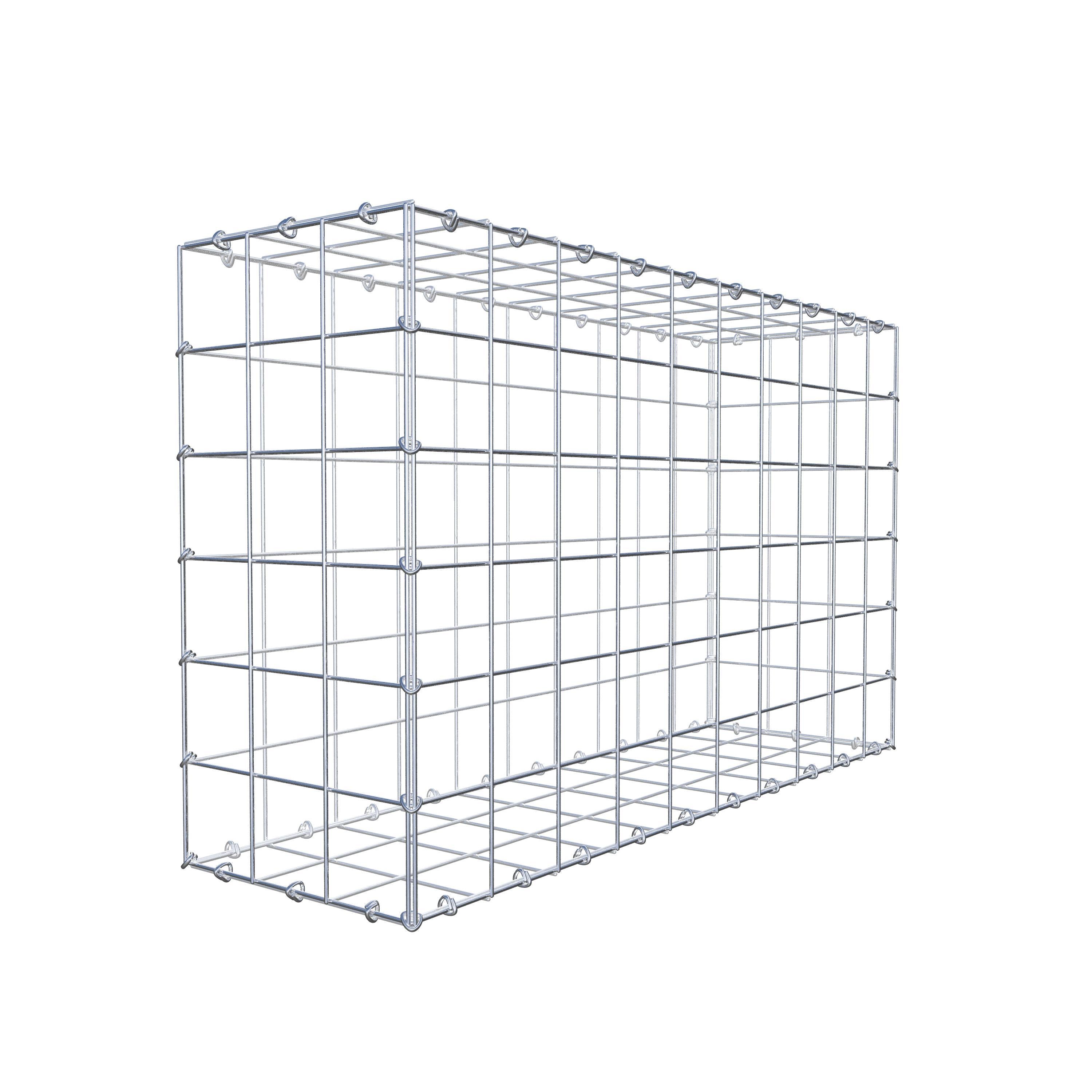 Schanskorf 100 cm x 60 cm x 30 cm (L x H x D), maaswijdte 10 cm x 10 cm, C-ring