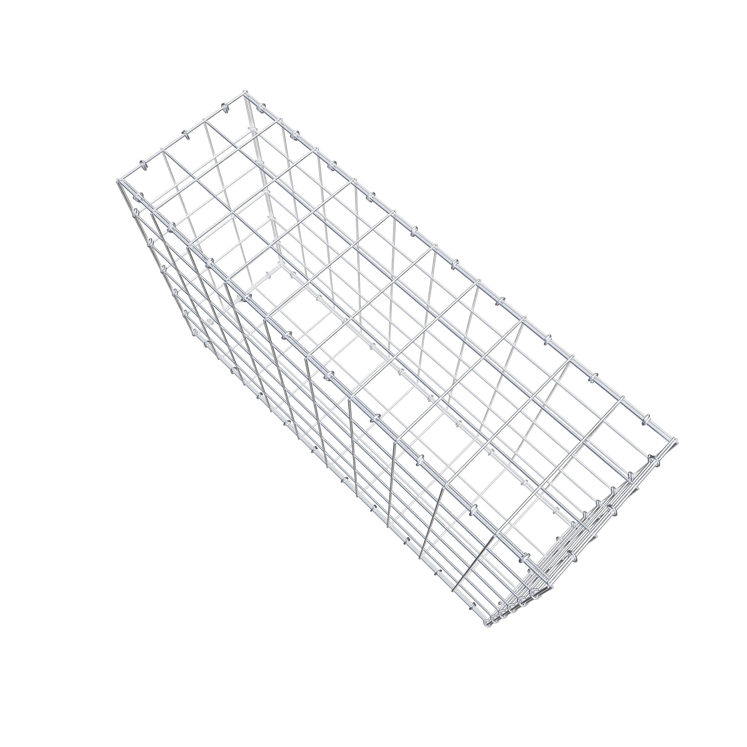 Schanskorf 100 cm x 60 cm x 30 cm (L x H x D), maaswijdte 10 cm x 10 cm, C-ring