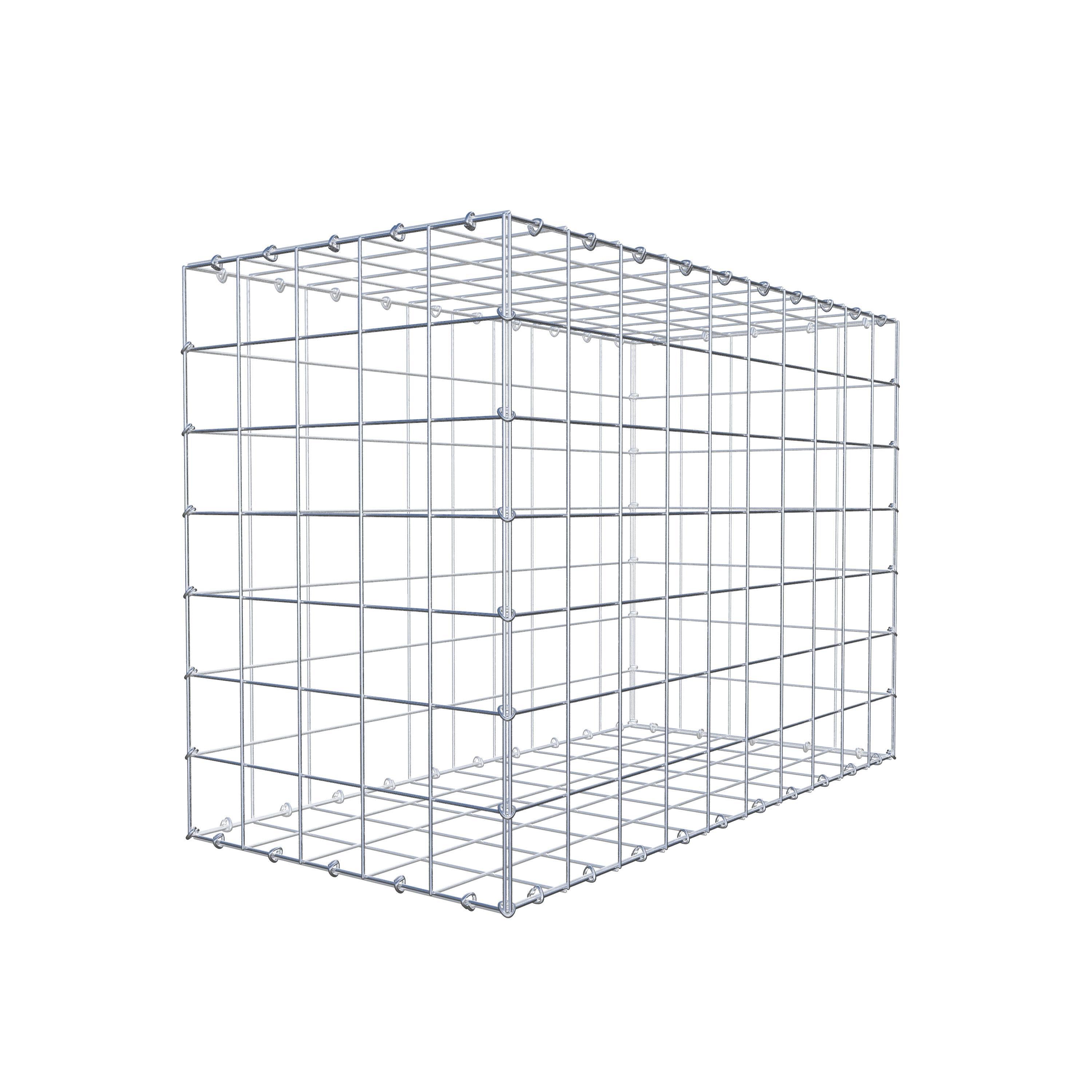 Schanskorf 100 cm x 70 cm x 50 cm (L x H x D), maaswijdte 10 cm x 10 cm, C-ring