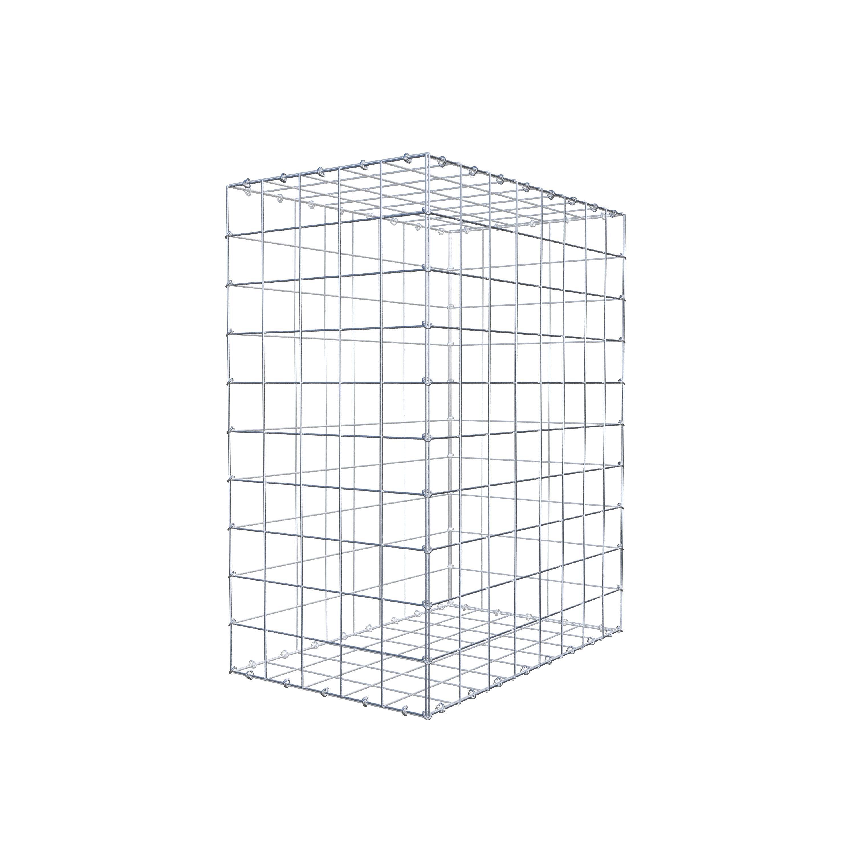 Schanskorf 100 cm x 80 cm x 50 cm (L x H x D), maaswijdte 10 cm x 10 cm, C-ring