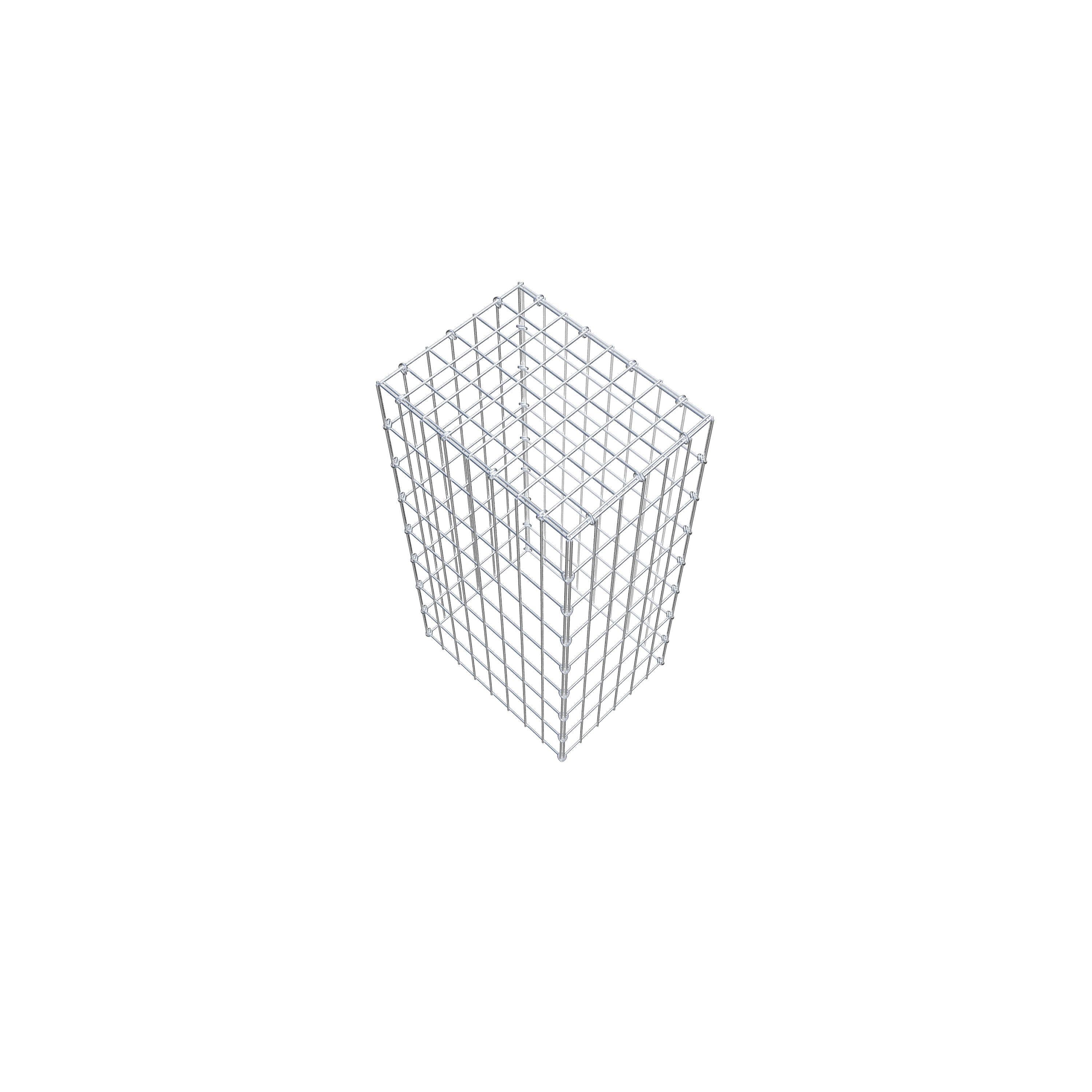 Pila adicional tipo 3 80 cm x 40 cm x 30 cm (L x A x P), malla 5 cm x 10 cm, anillo en C