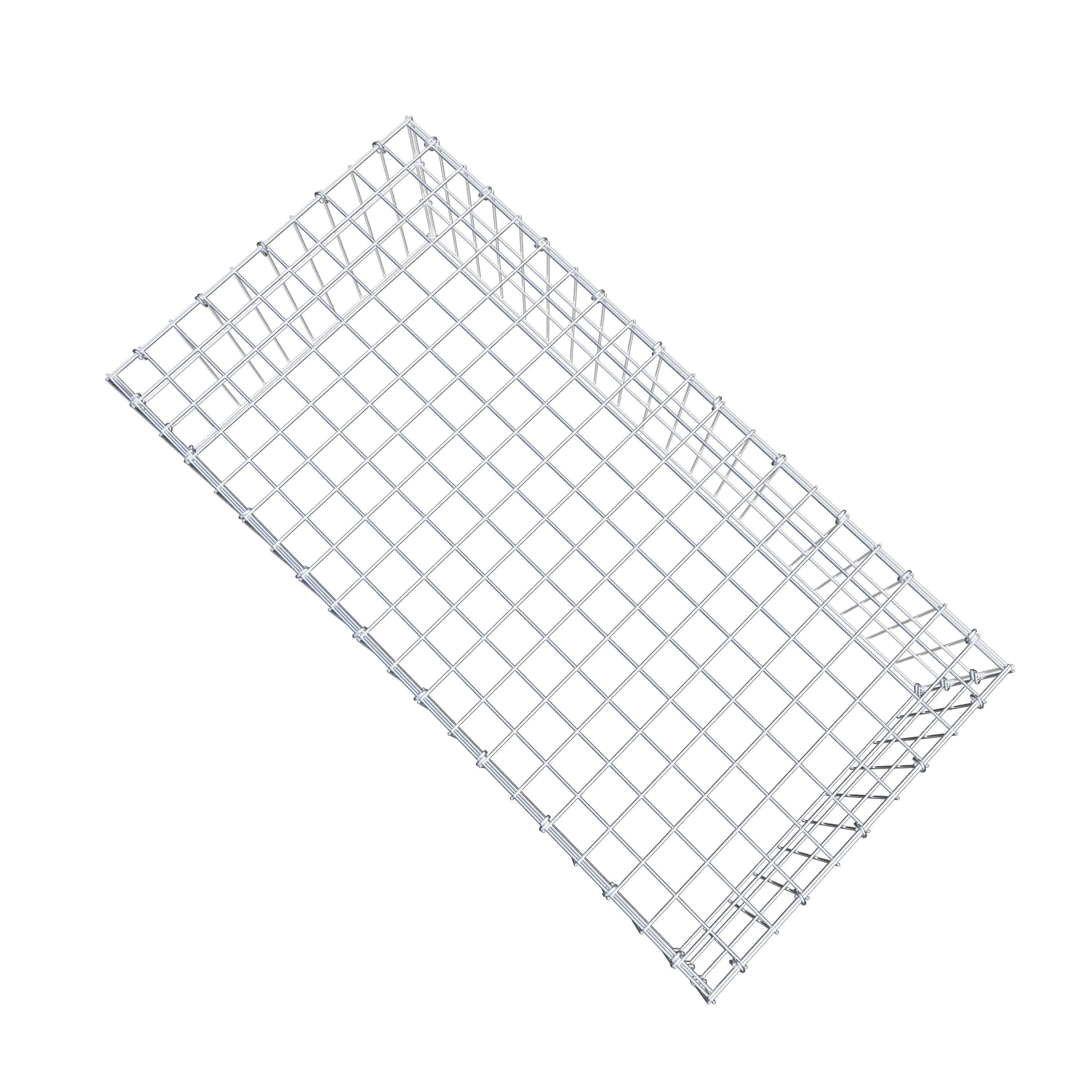 Fourche rapportée type 3 100 cm x 30 cm x 50 cm (L x H x P), mailles 5 cm x 10 cm, anneau C