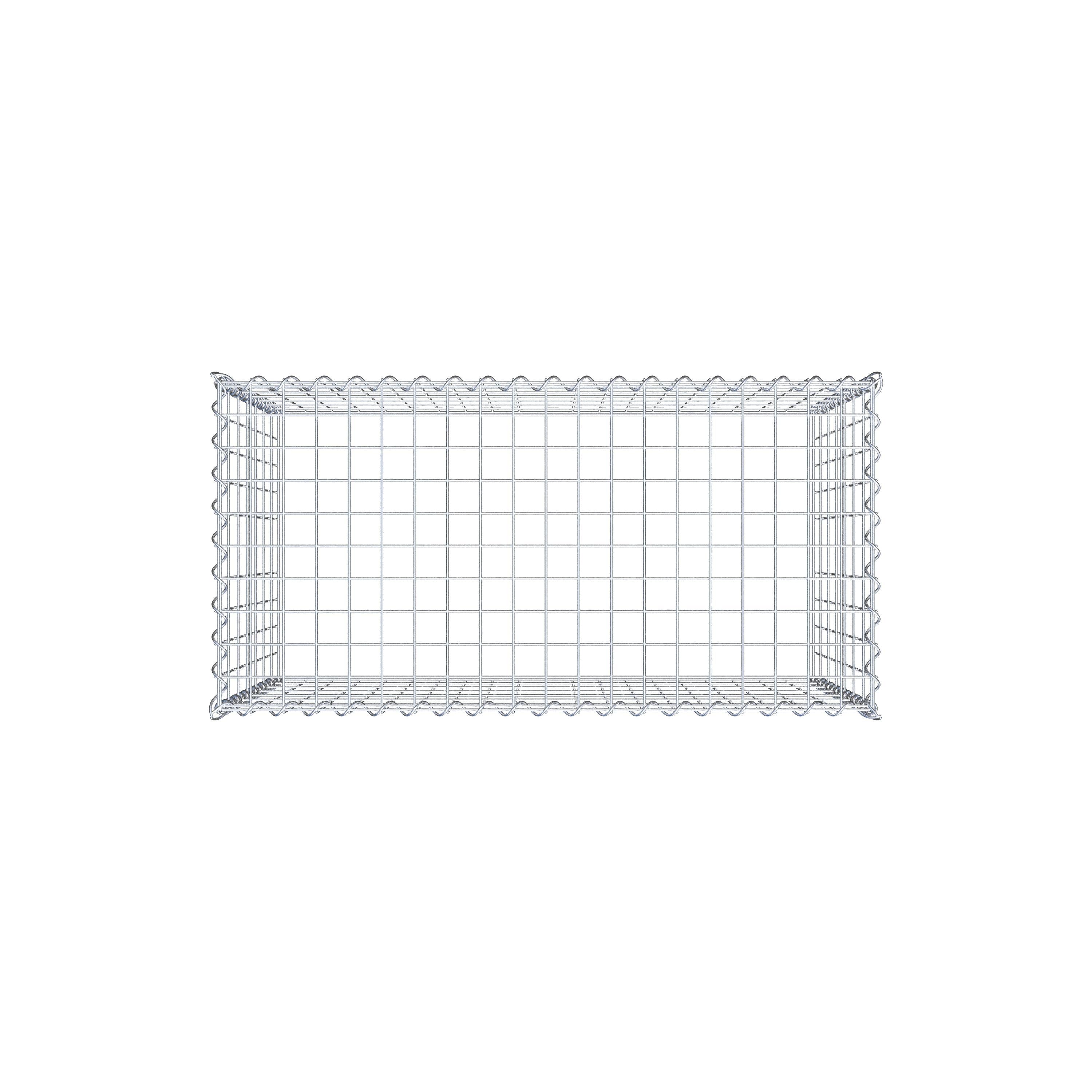 Gabião tipo 3 100 cm x 70 cm x 50 cm (C x A x P), malhagem 5 cm x 10 cm, espiral