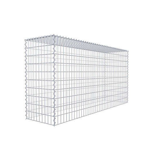 Extra gabion typ 3 200 cm x 100 cm x 50 cm (L x H x D), maskstorlek 5 cm x 10 cm, spiral