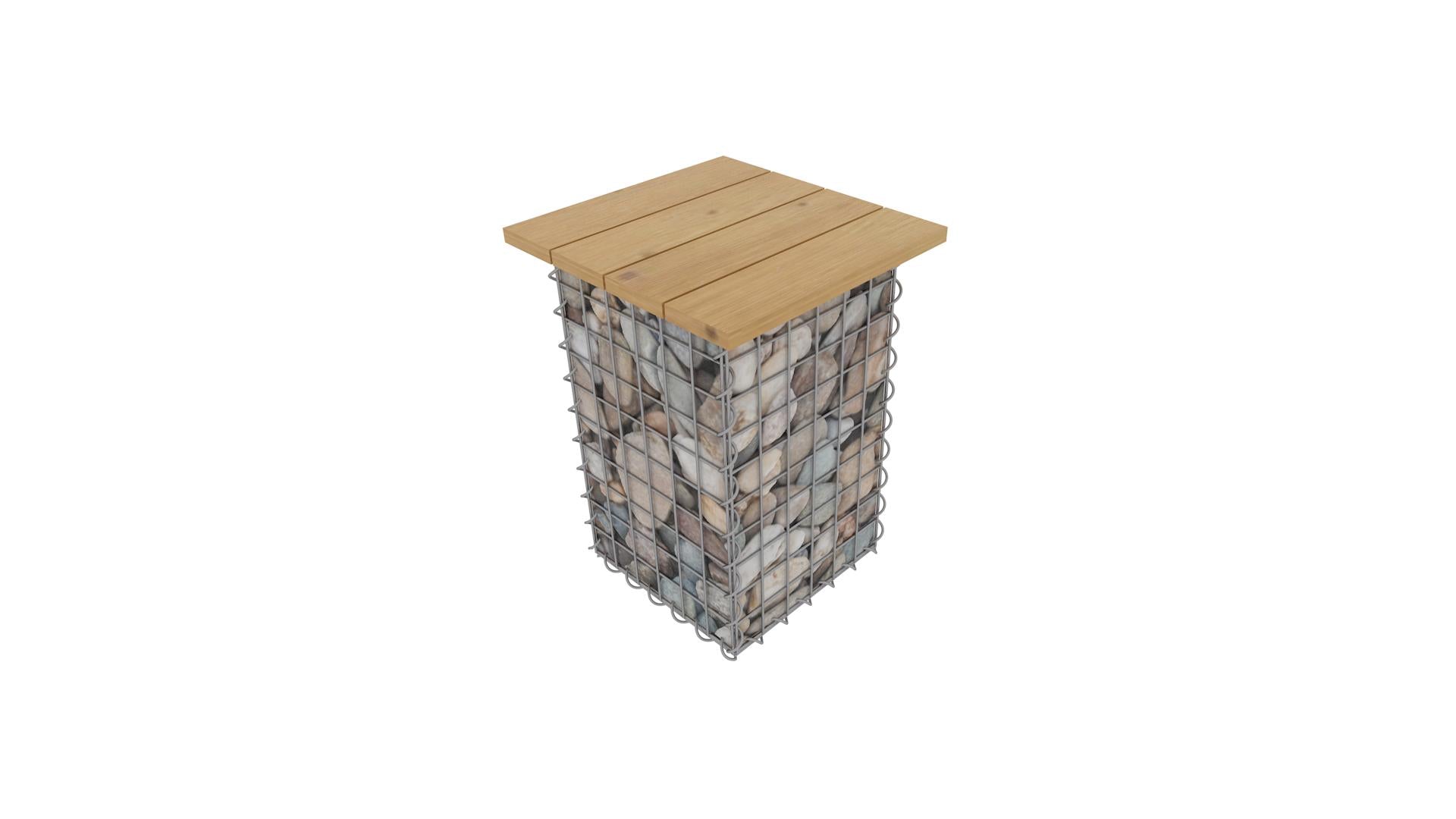 Taburete espiral MW 5 x 5 TEAK