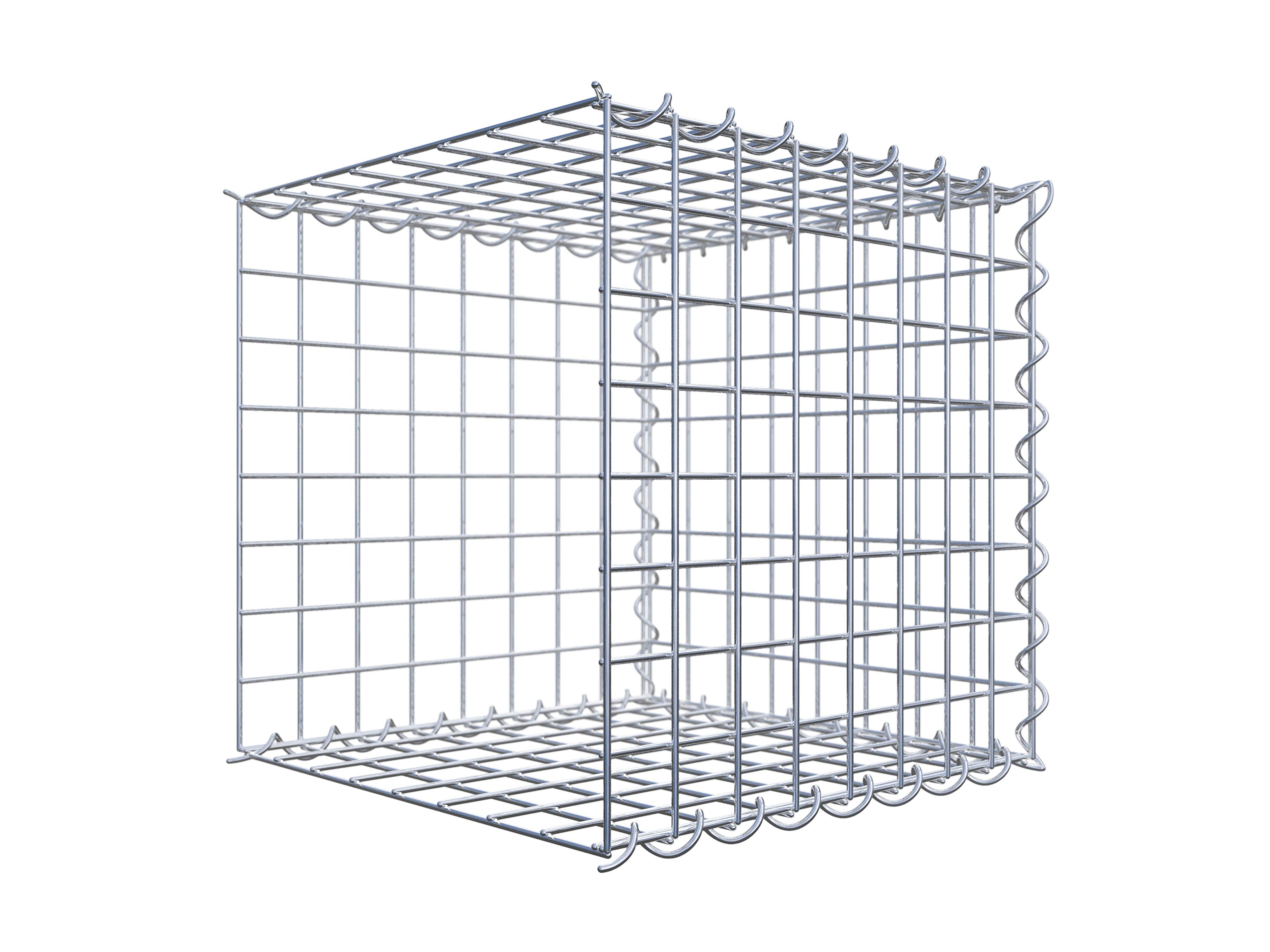 Add-on schanskorf type 2 40 cm x 40 cm x 40 cm (L x H x D), maaswijdte 5 cm x 5 cm, spiraalvormig