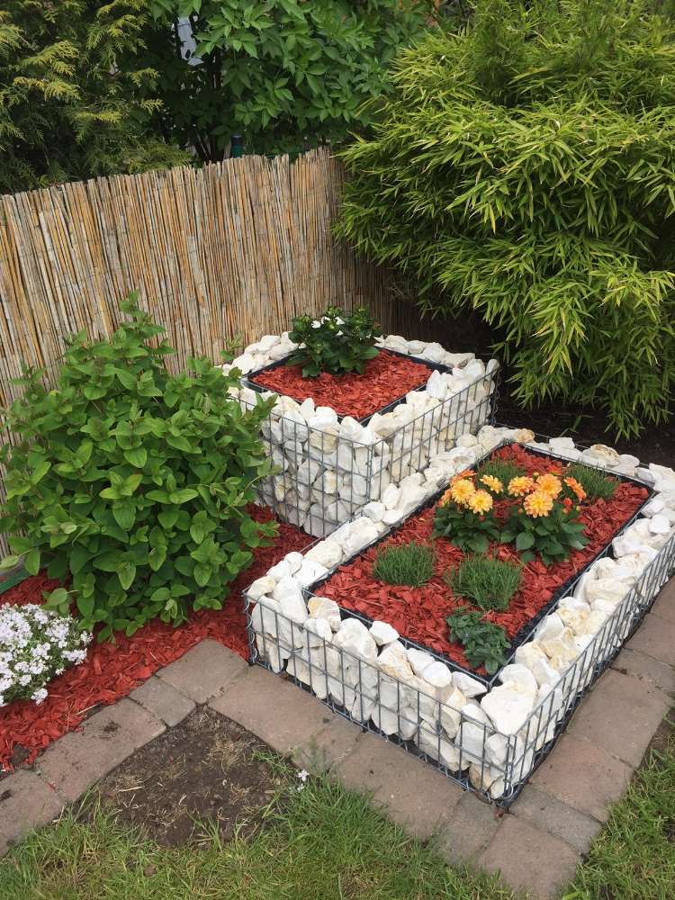 Parterre surélevé en gabions sur mesure – maille 5x10cm