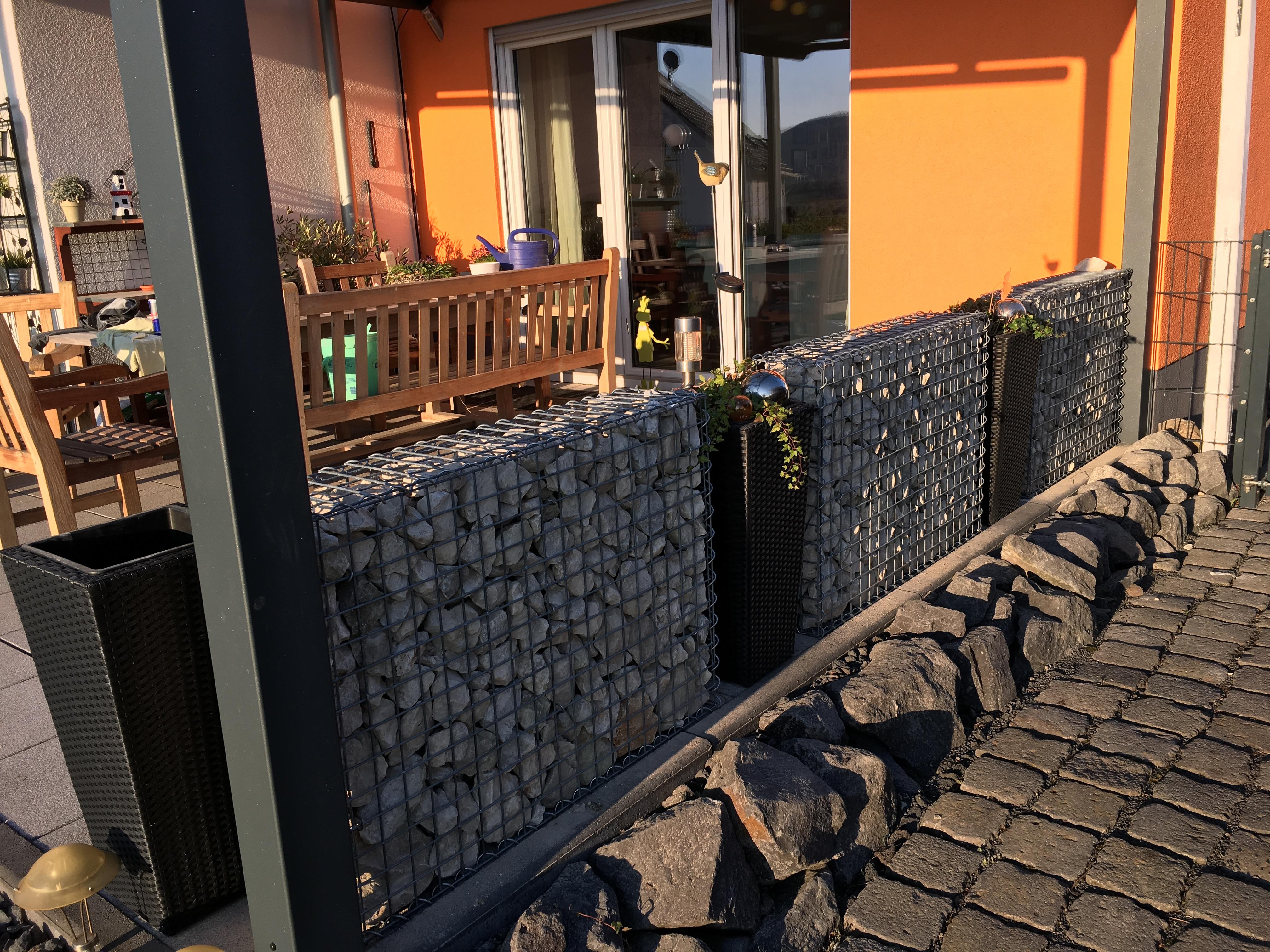 Gabion 100 cm x 70 cm x 20 cm (L x H x P), mailles 5 cm x 5 cm, anneau en C