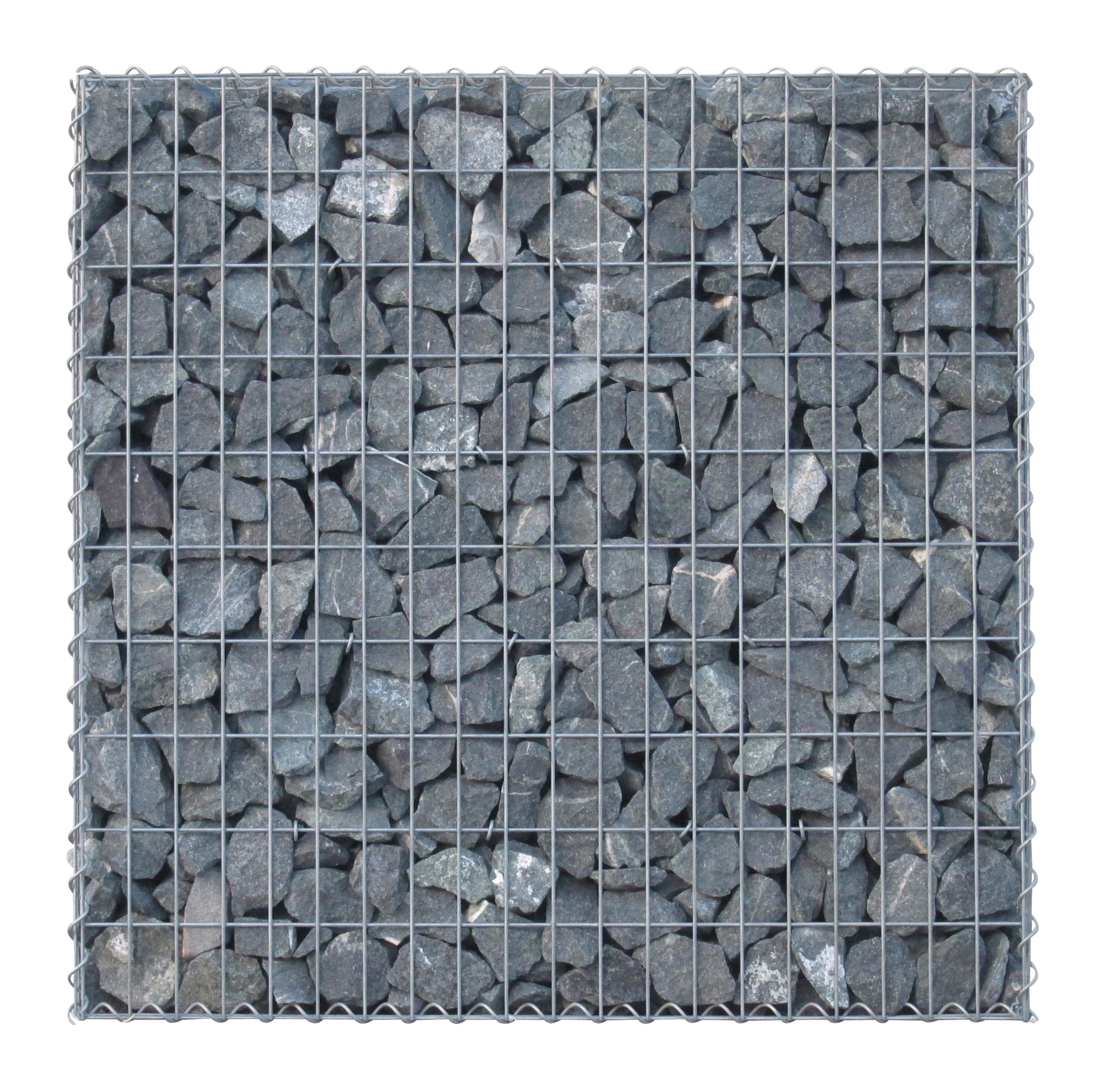 Gabion 100 cm x 100 cm x 30 cm (L x H x P), mailles 5 cm x 10 cm, anneau en C