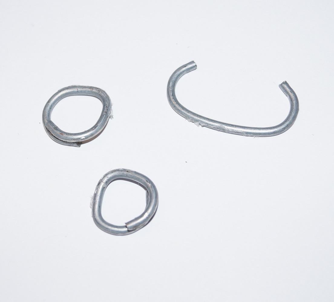 Gabion 100 cm x 100 cm x 30 cm (L x H x P), mailles 5 cm x 10 cm, anneau en C