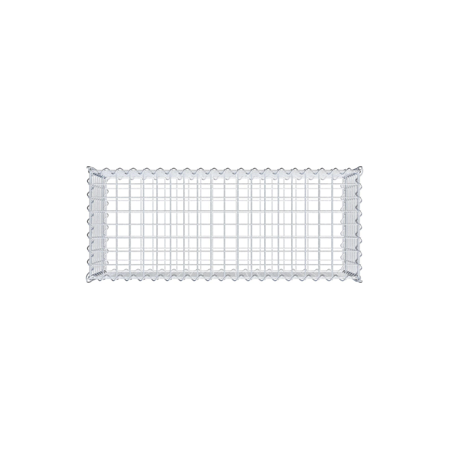 Set of 2 gabions 100 cm x 40 cm x 40 cm (L x H x D), mesh size 5 x 5 cm, spiral
