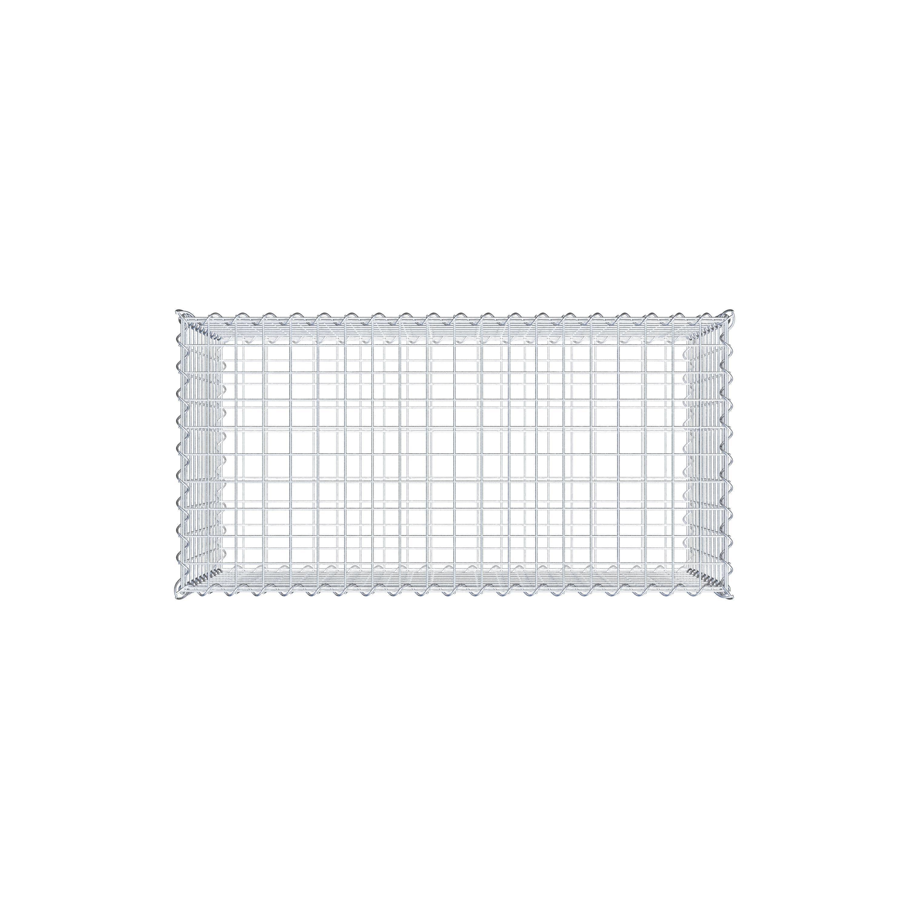 2er Set Gabionen 100 cm x 50 cm x 50 cm (L x H x T), Maschenweite 5 x 5 cm, Spirale
