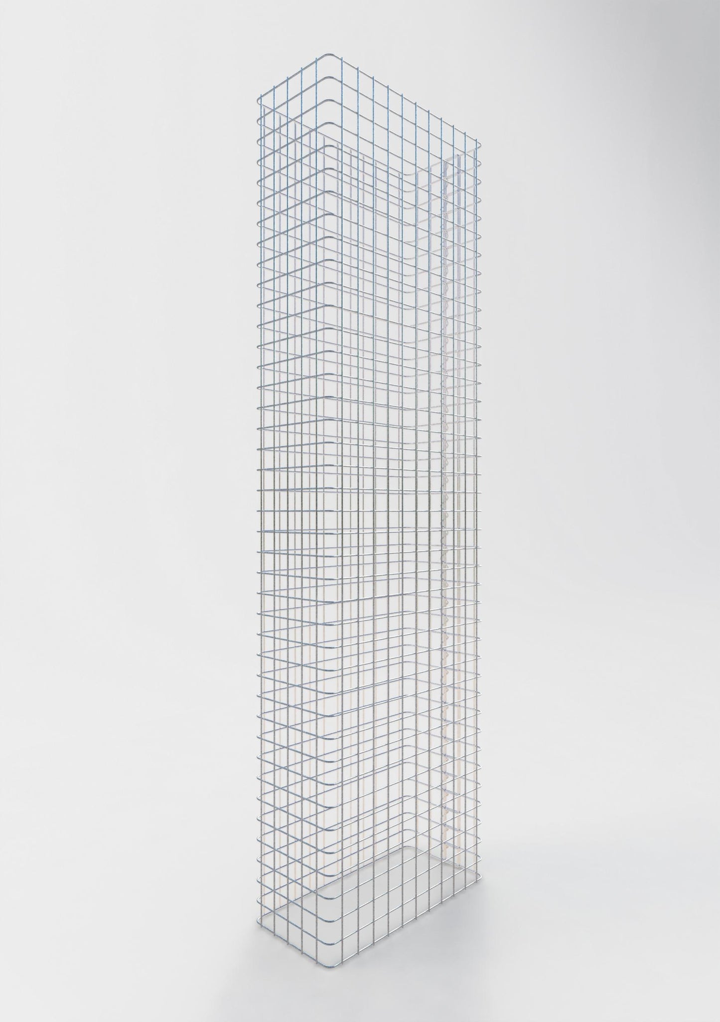 Valla de gaviones longitud 57 cm, altura 160 cm, profundidad 27 cm, malla 5 x 5 cm