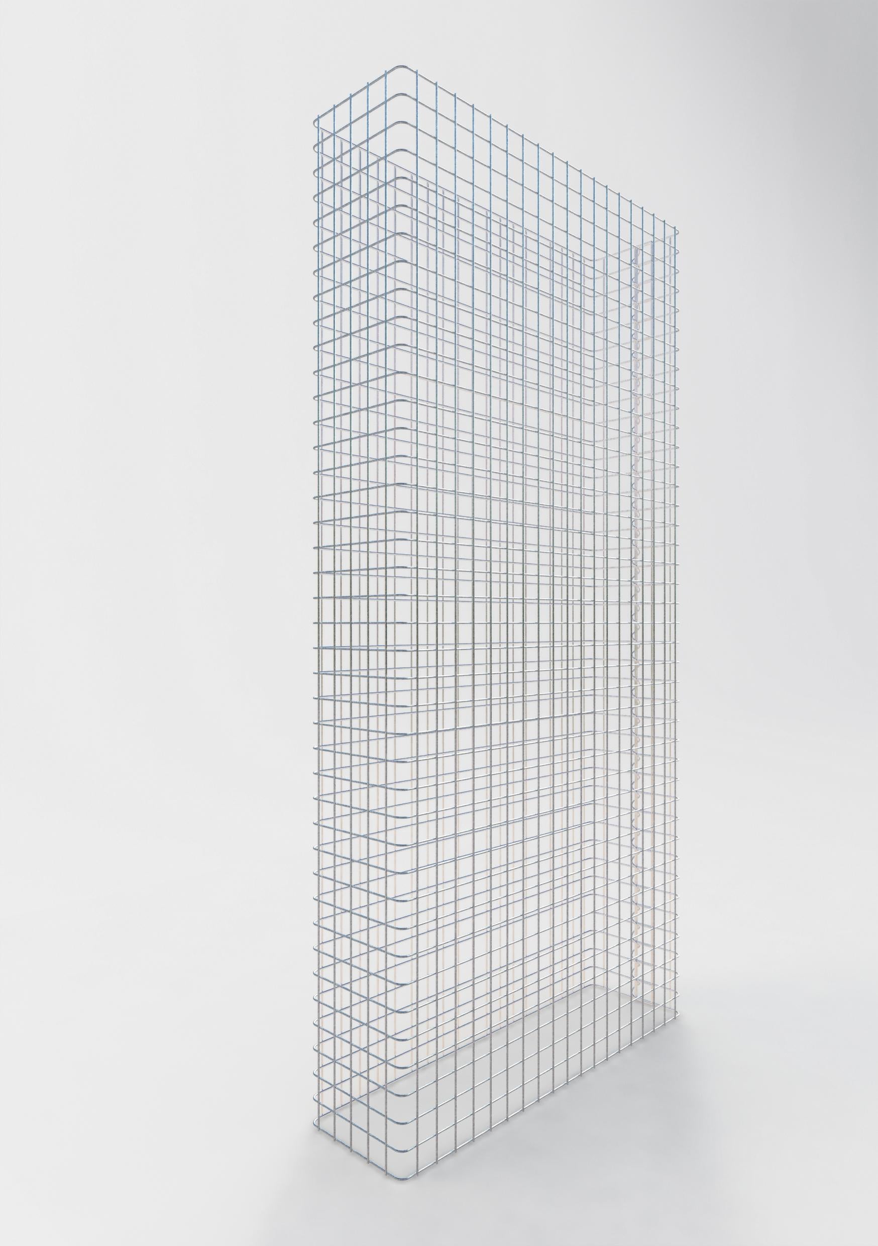 Gabionstängsel längd 97 cm, höjd 160 cm, djup 27 cm, maskstorlek 5 x 5 cm
