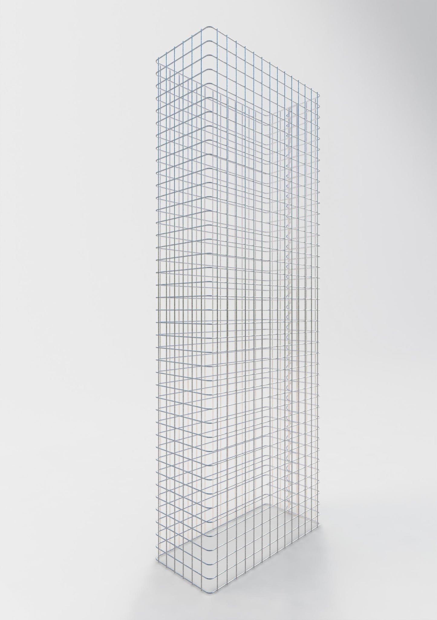 Gabionenzaun Länge 72 cm, Höhe 160 cm, Tiefe 32 cm, Maschenweite 5 x 5 cm