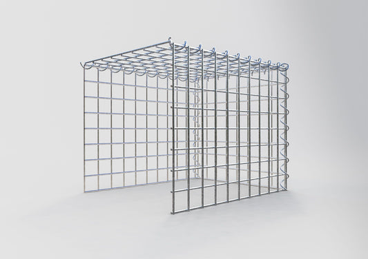 Gabião tipo 4 50 cm x 40 cm x 40 cm (C x A x P), malhagem 5 cm x 5 cm, espiral